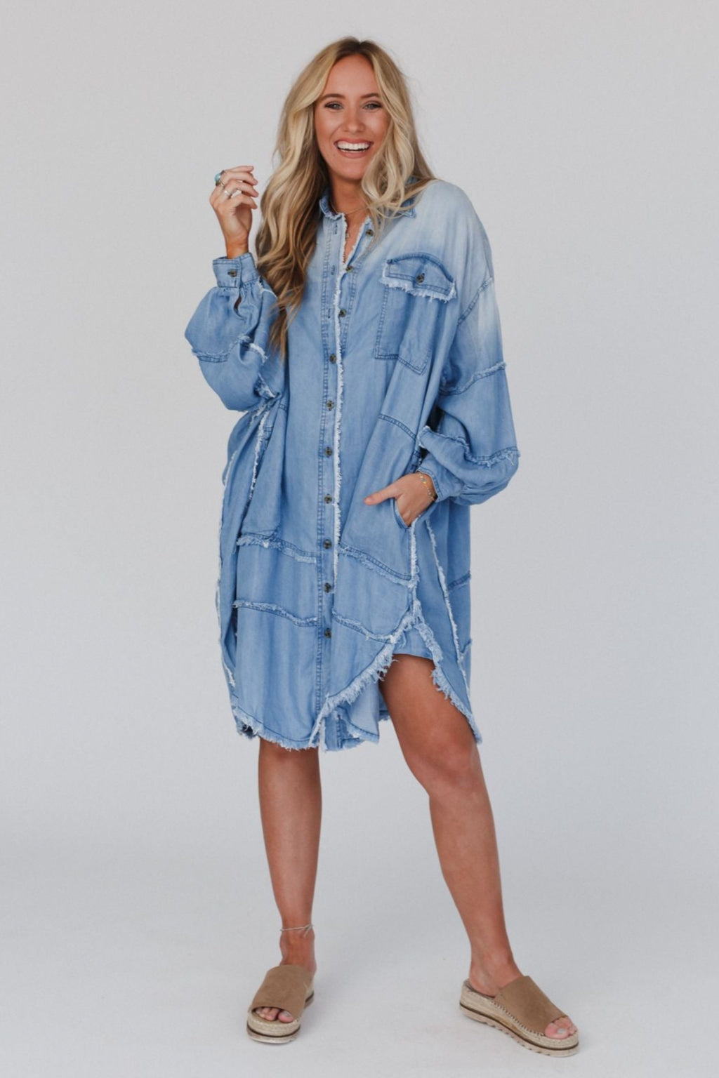 OBEA Dress Blue Denim