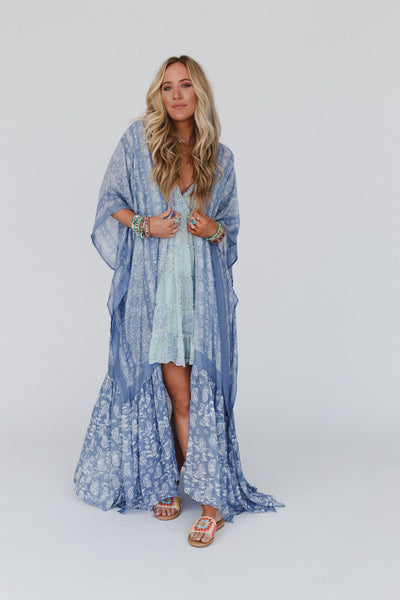 Paisley Tapestry Free Flow Kimono main image 1