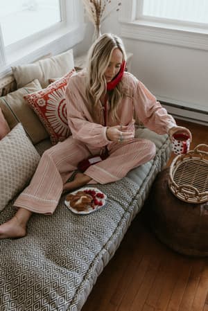 Candle Lit PJ Pant Set: undefined
