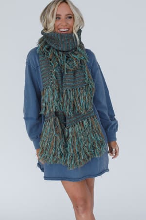 Sugar Plum Fringe Scarf: undefined