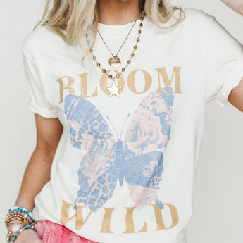 The Nest Bloom Wild Graphic Tee - Ivory XL / Ivory