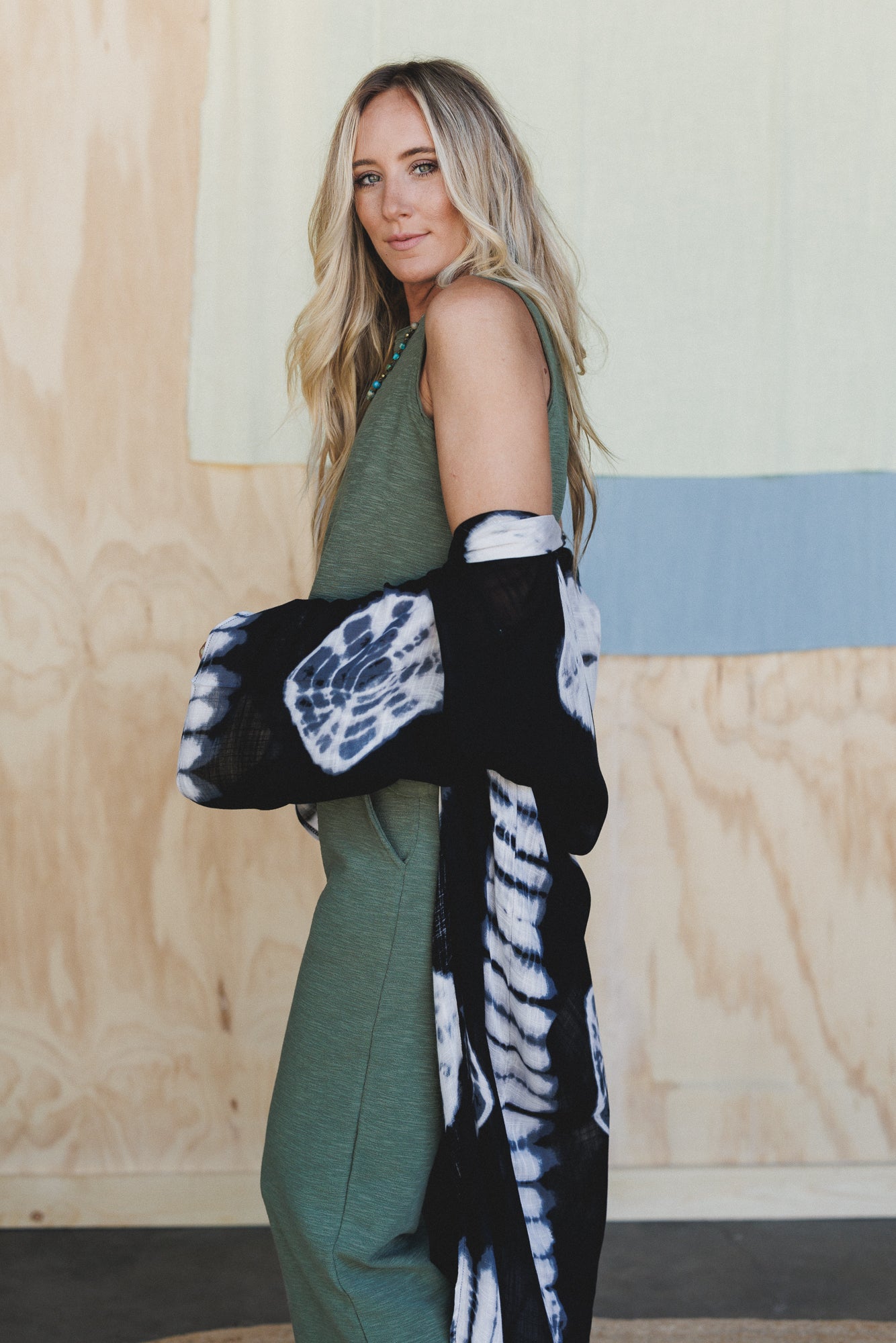 Spellbound Tie Dye Kimono - Black