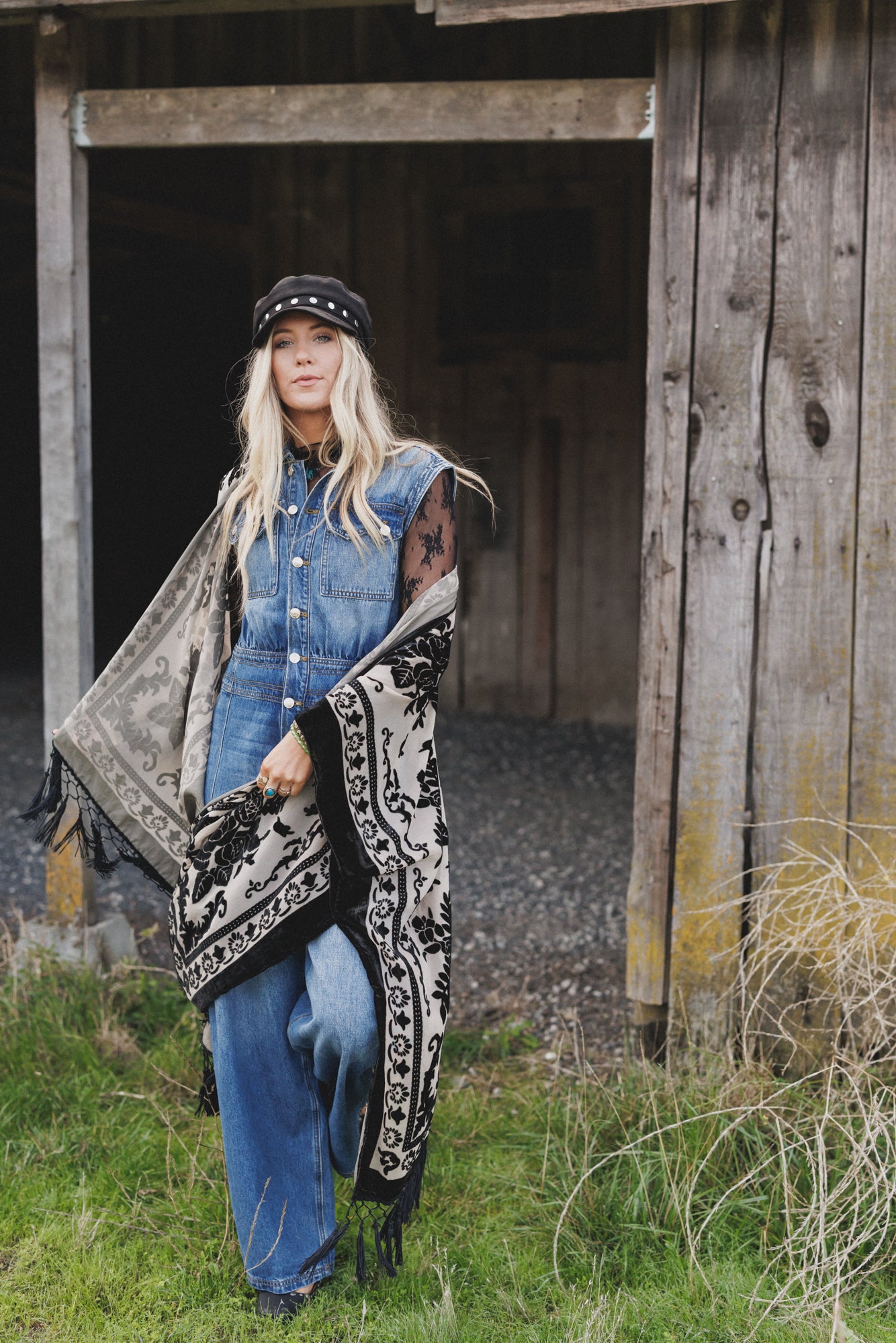 All Star Denim Jumpsuit - Medium Wash