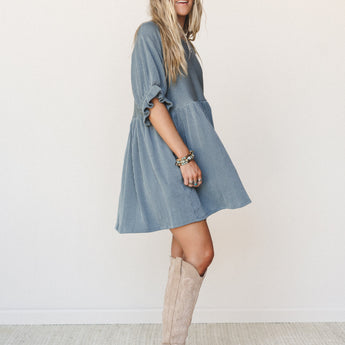 The Nest Open Sky Dress  - Seafoam S / Seafoam