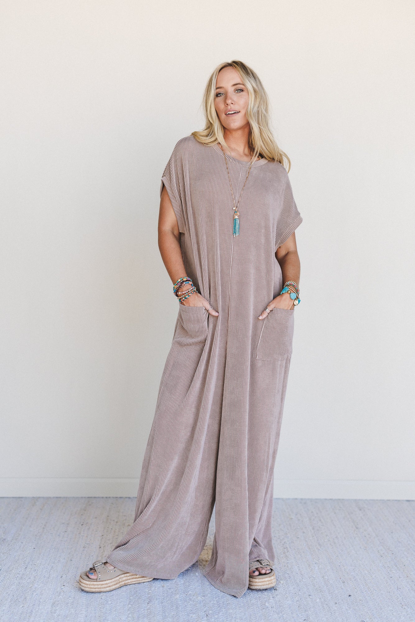 The Nest Moon Glow Jumpsuit - Acorn