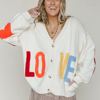 Love Catcher Cardigan 
 - Ivory L / Ivory