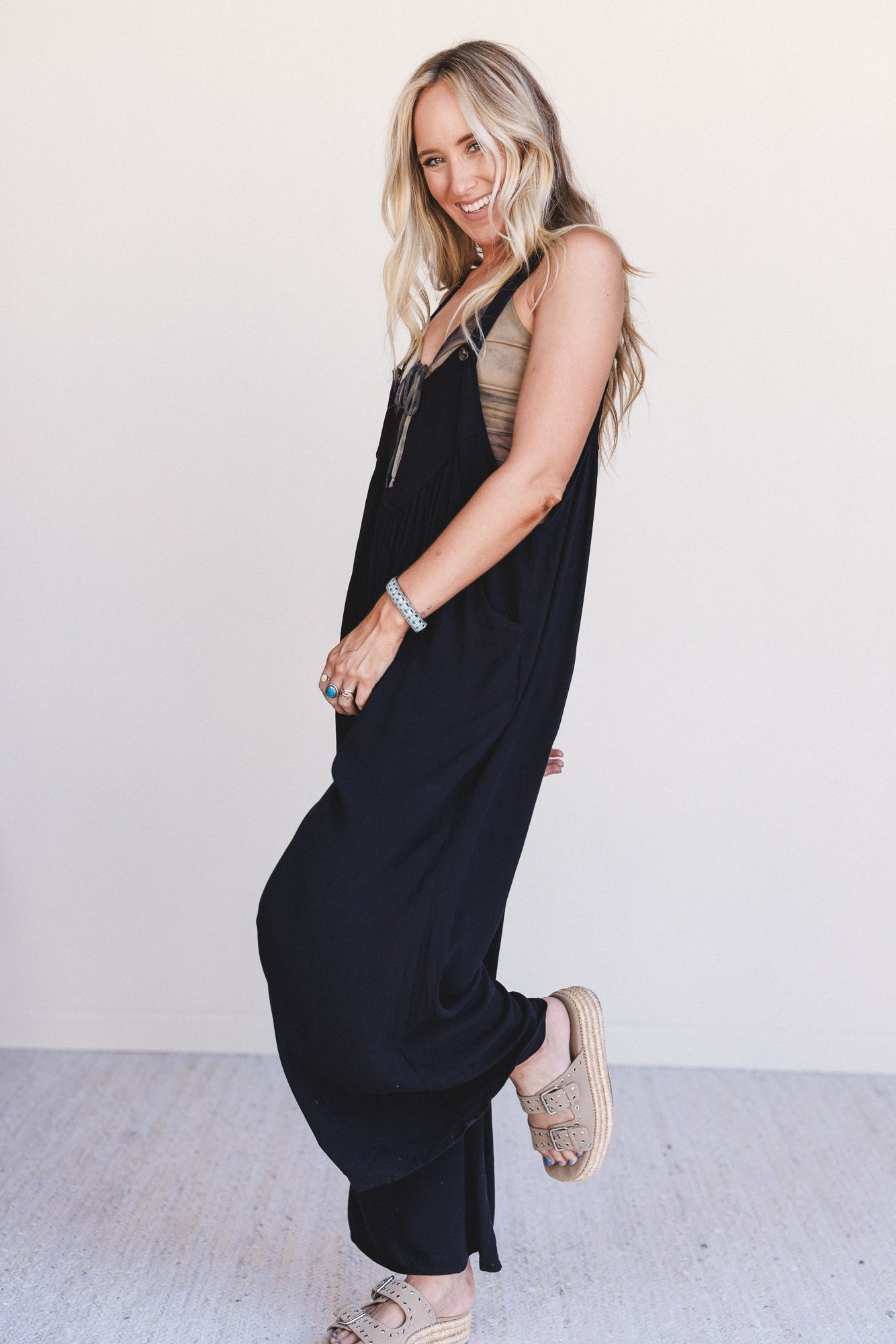 Sunset Revival Jumpsuit - Black