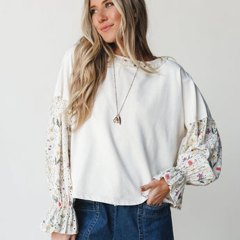 Summer Dreaming Blouse - Cream S / Cream