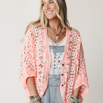 Time for Change Cardigan - Orange Natural OS / Orange Natural