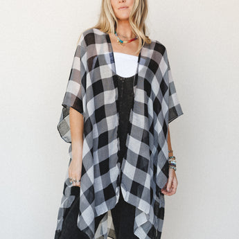 Melissa Kimono - Black OS
