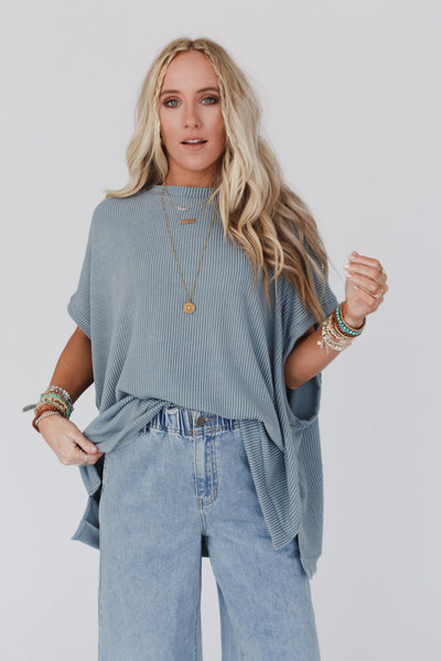 Moon Glow Texture Knit Top - Off White