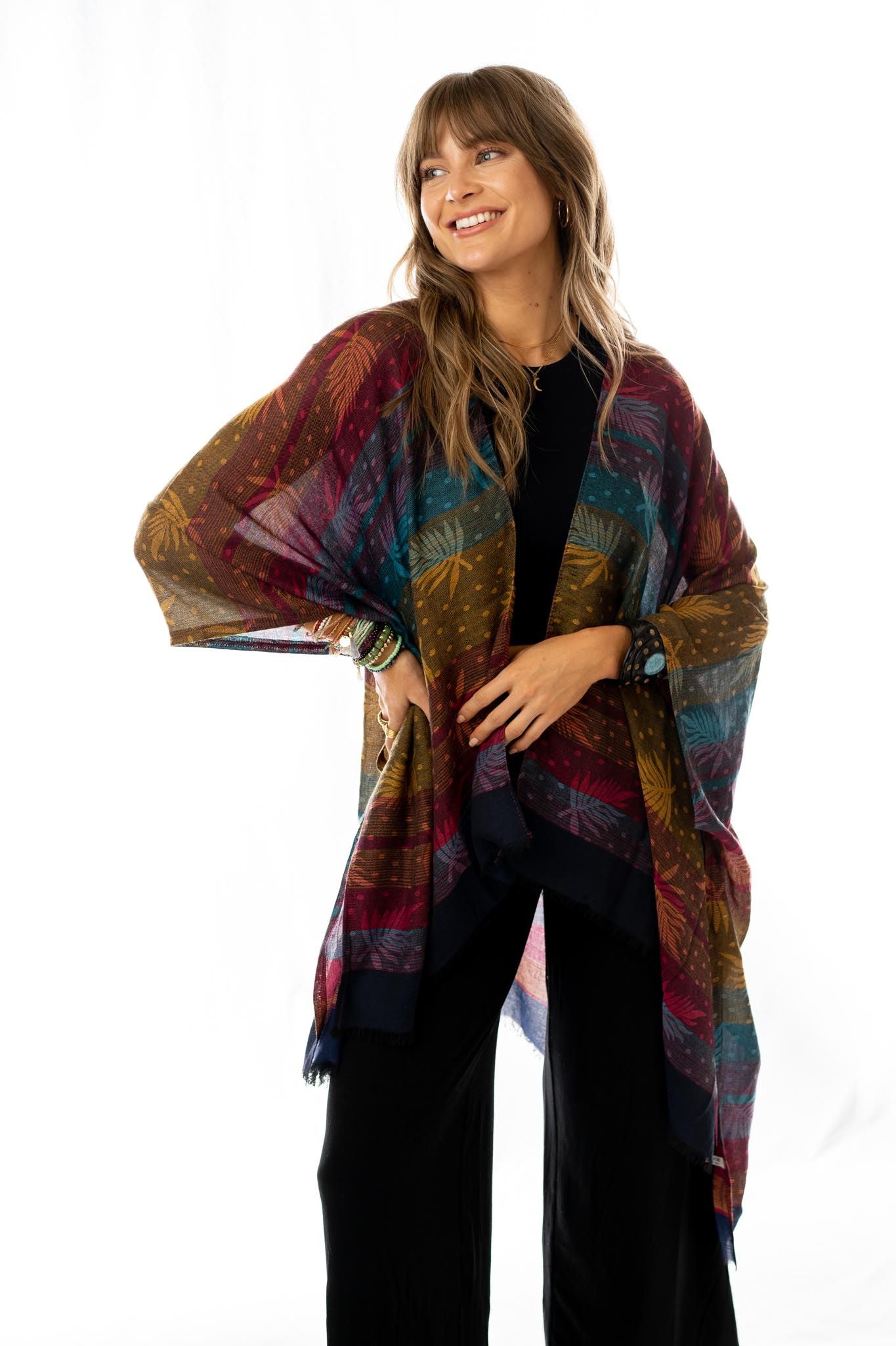 KIMONO COAT WILD AZAL