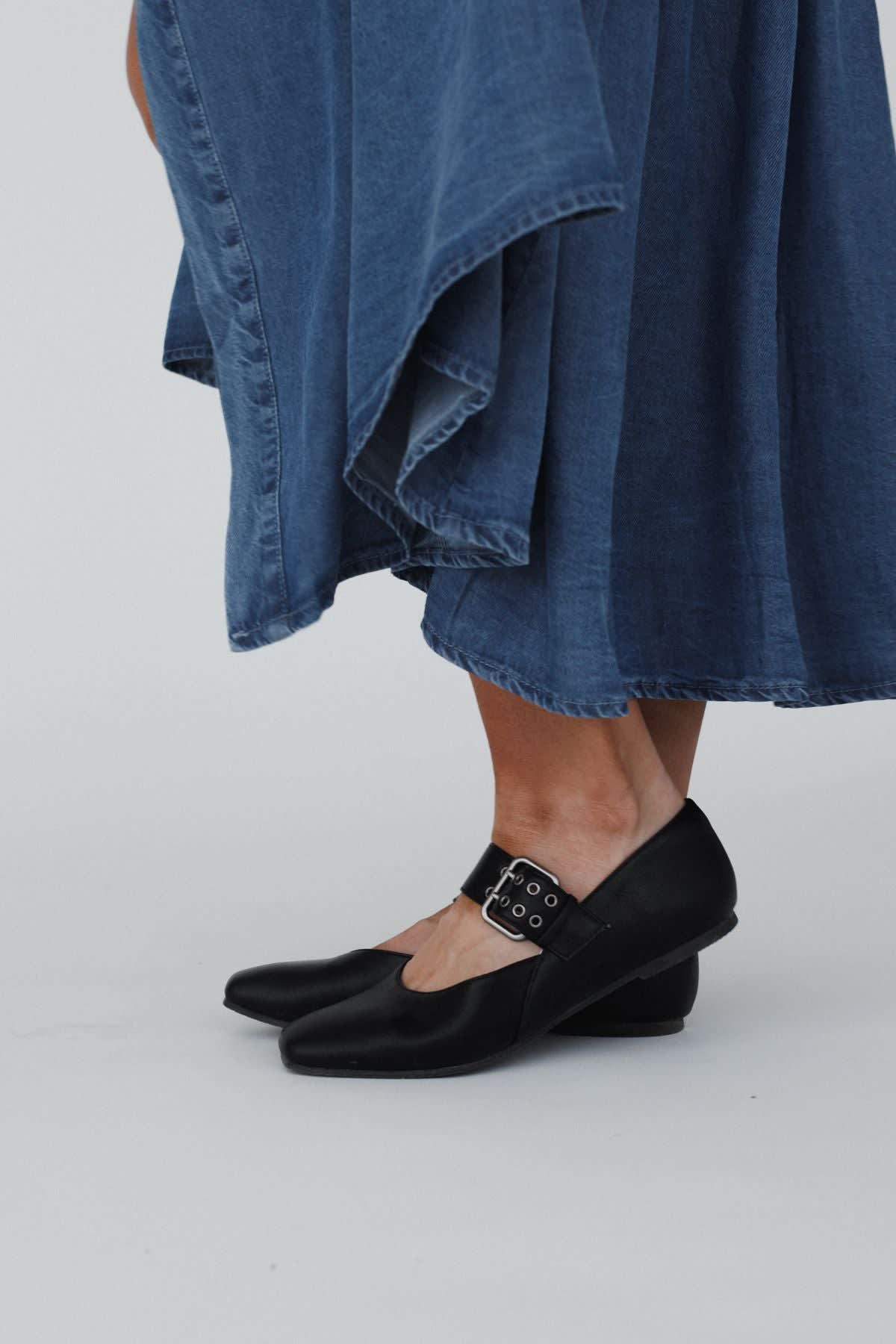 Soho Buckle Ballet Flats - Women's Size 8.5, Black - Three Bird Nest Soho Buckle Ballet Flats - Women's Size 8.5, Black - Three Bird Nest