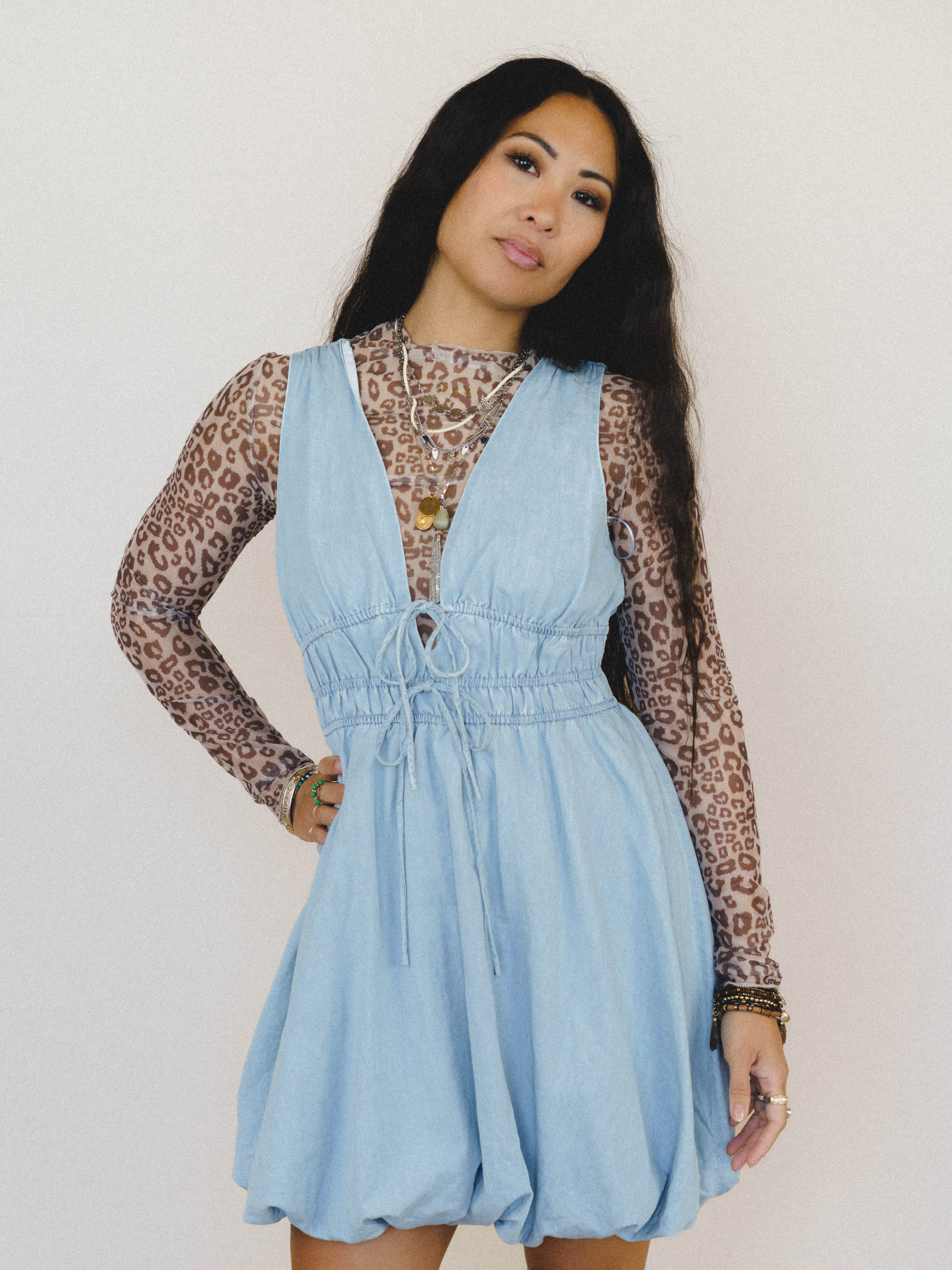 Daylight in Denim Bubble Dress - Women's Size M, Light Wash - Three Bird Nest Daylight in Denim Bubble Dress - Women's Size M, Light Wash - Three Bird Nest