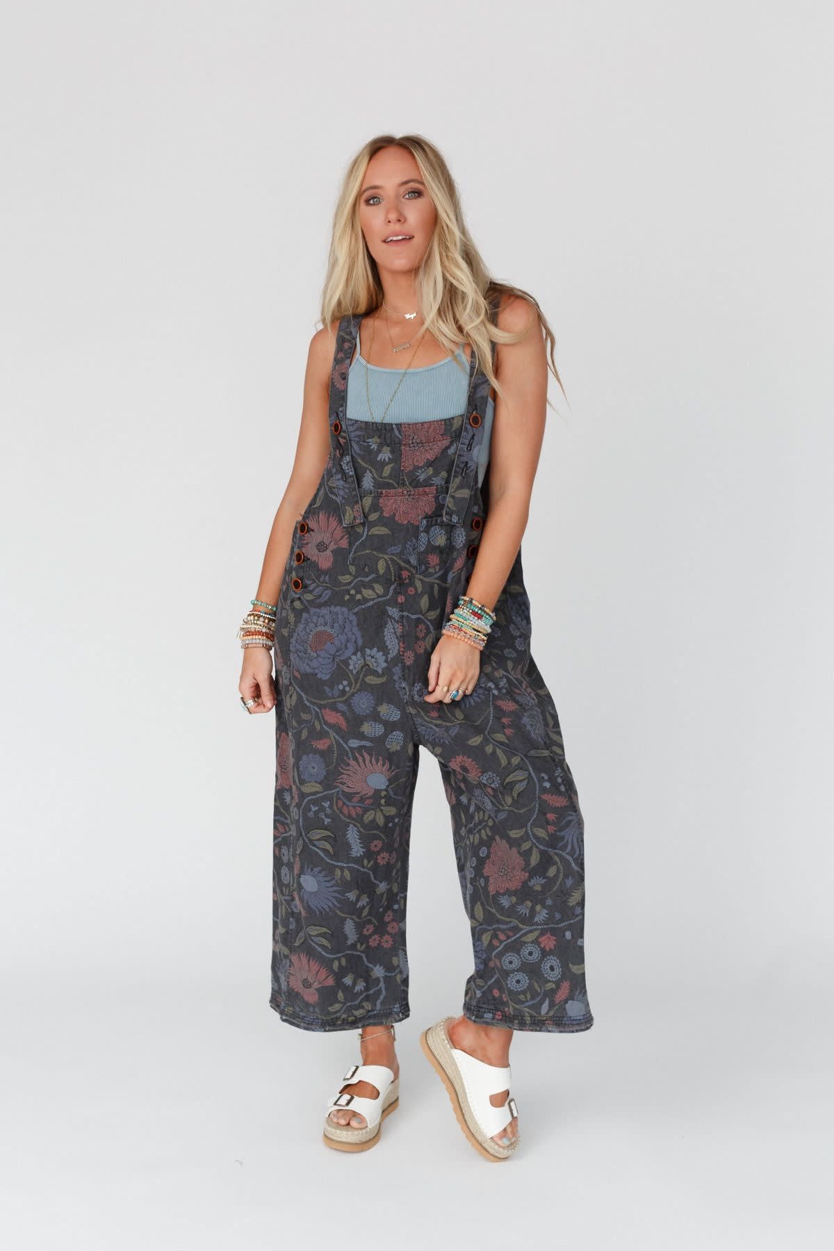 High Hopes Slouchy Denim Overalls — Three Bird Nest