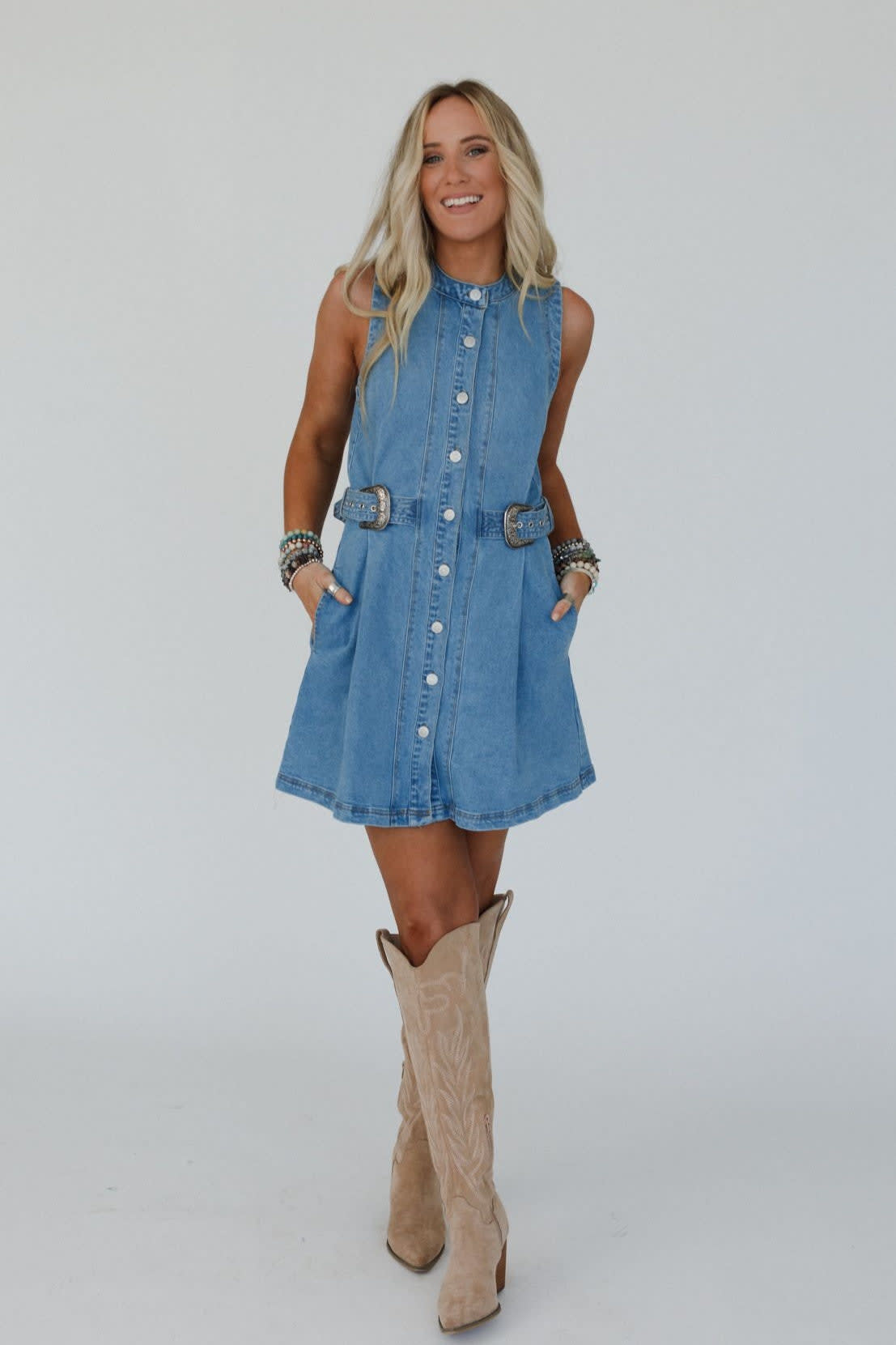 Alexandra Denim Dress - Women's Size M, Denim Blue - Three Bird Nest Alexandra Denim Dress - Women's Size M, Denim Blue - Three Bird Nest