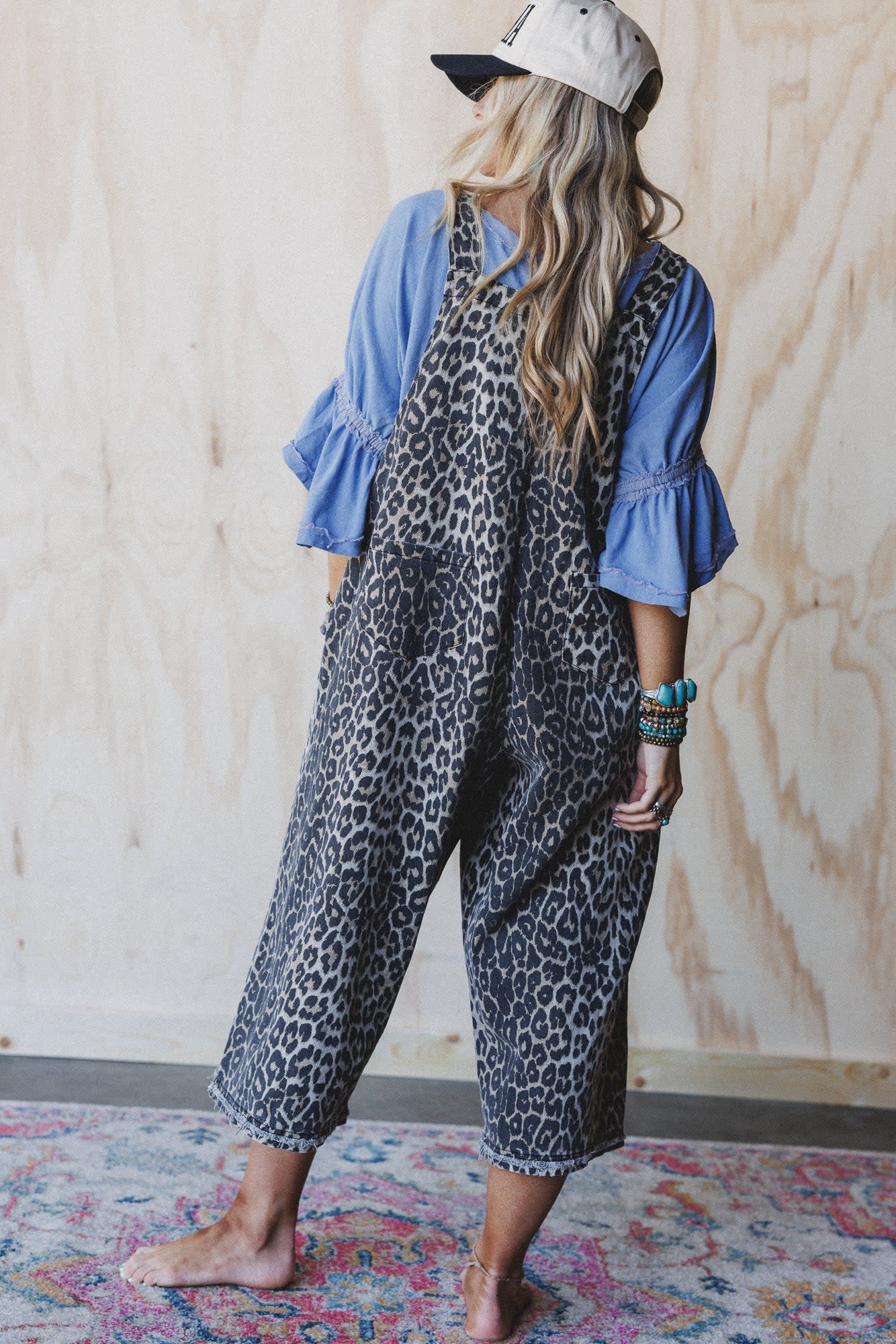 High Hopes Leopard Print Overalls — Three Bird Nest