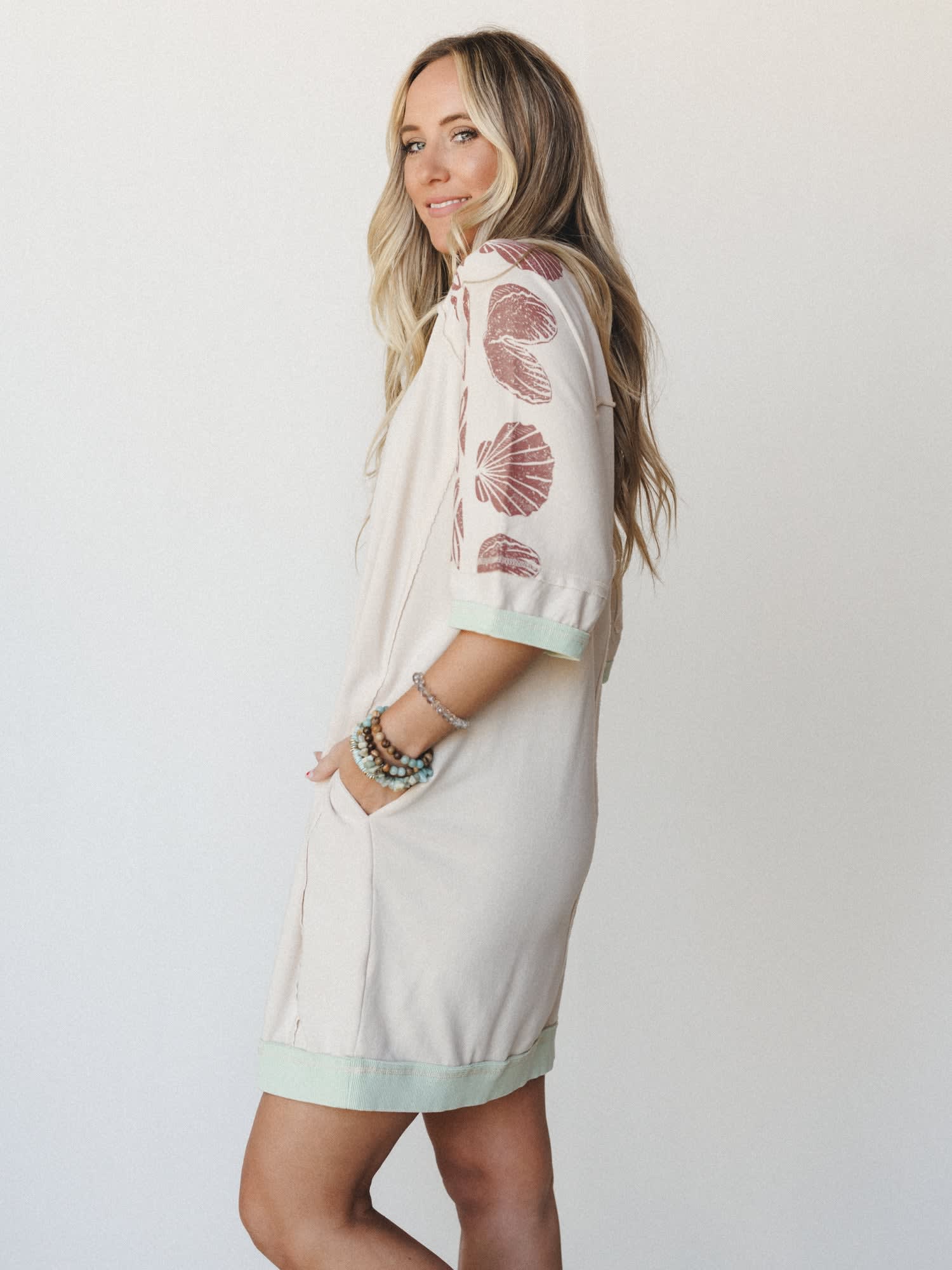South Beach Sands Tee Dress - Women's Size M, Oatmeal - Three Bird Nest South Beach Sands Tee Dress - Women's Size M, Oatmeal - Three Bird Nest
