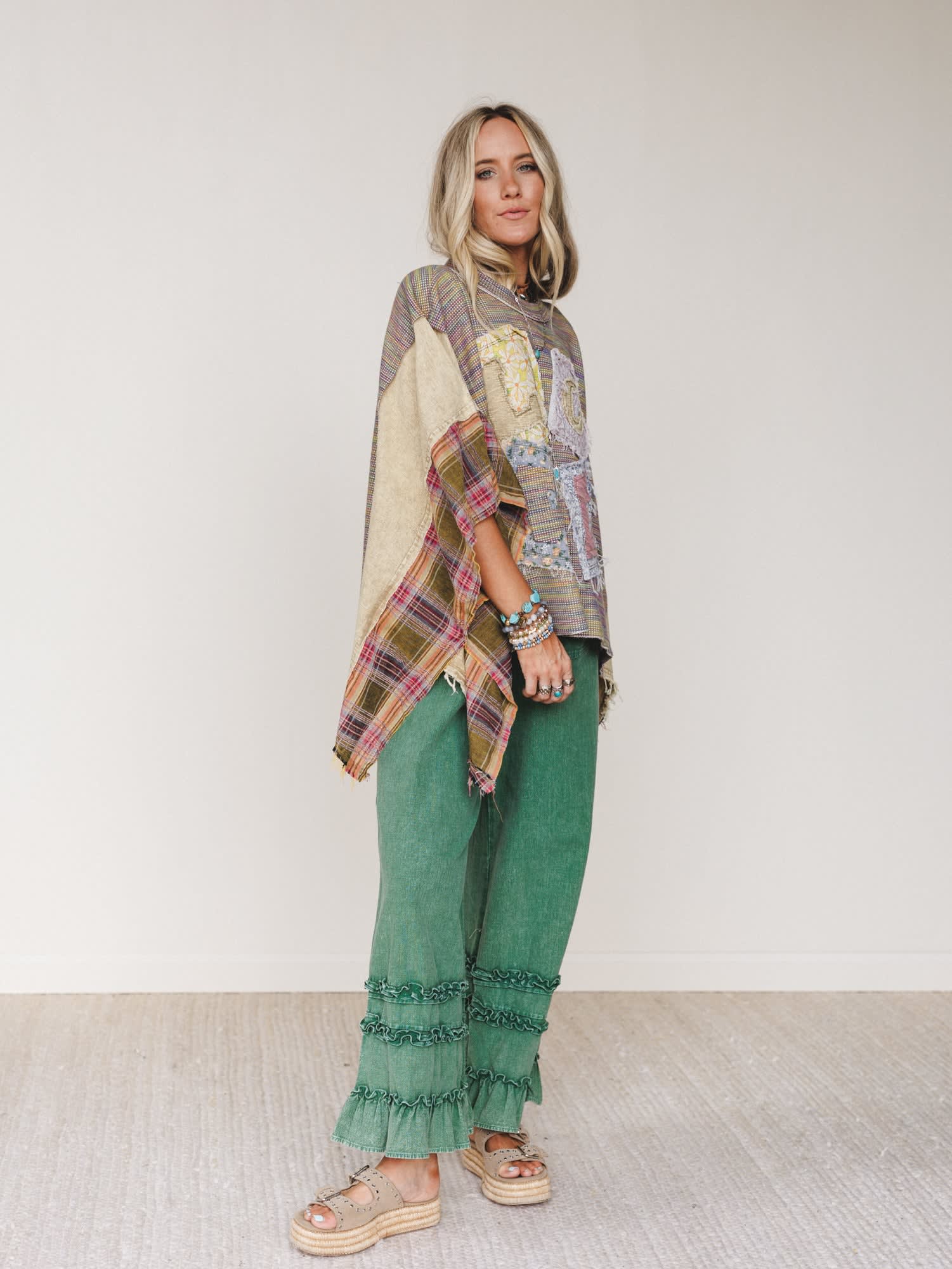 その他 mirha&puff Picnic camisole Ruffle Pants Chase The Horizon Ruffle Pants — Three Bird Nest