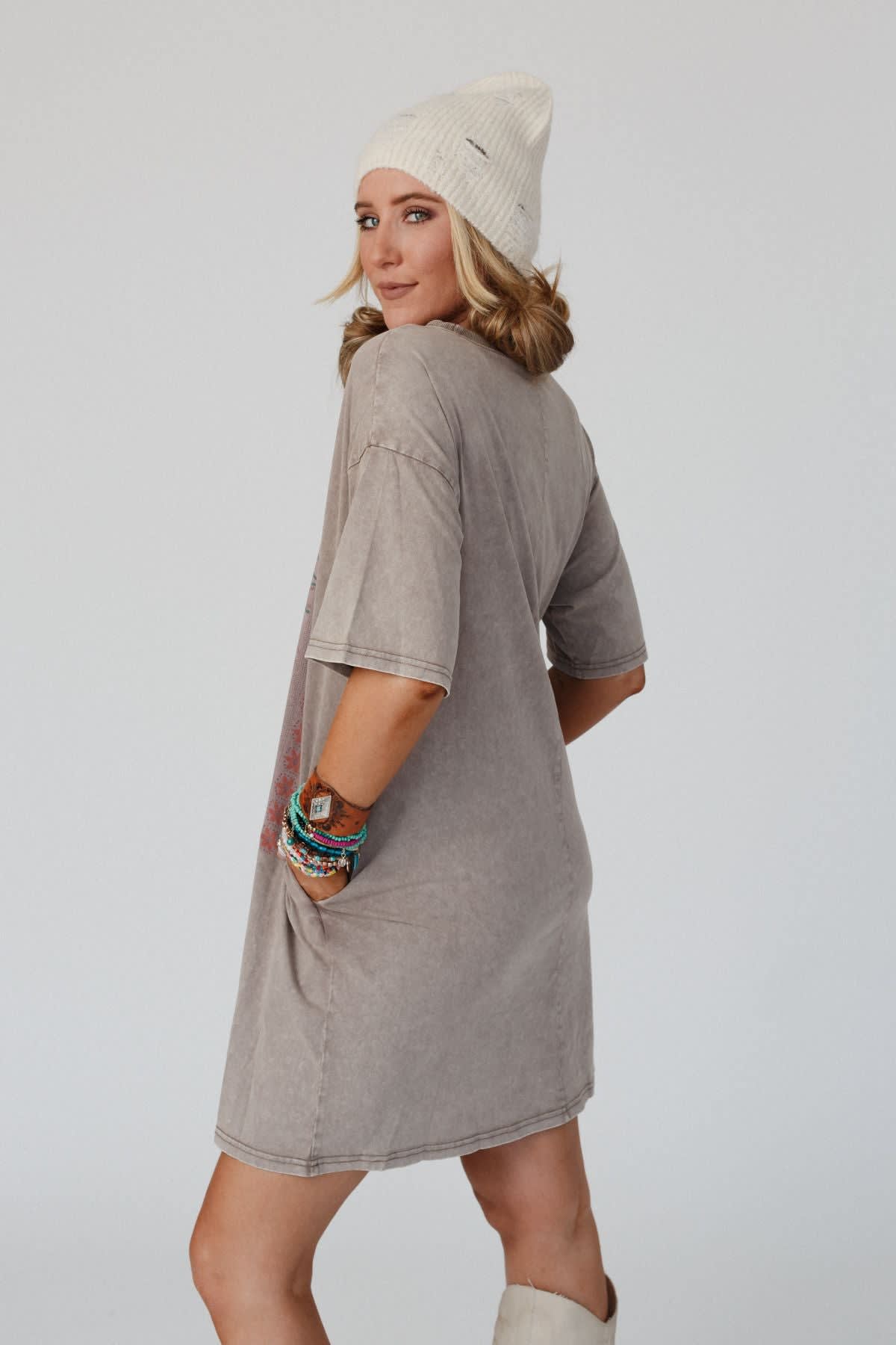 Fall Blossoms Tee Dress - Women's Size S, Mocha Brown - Three Bird Nest Fall Blossoms Tee Dress - Women's Size S, Mocha Brown - Three Bird Nest