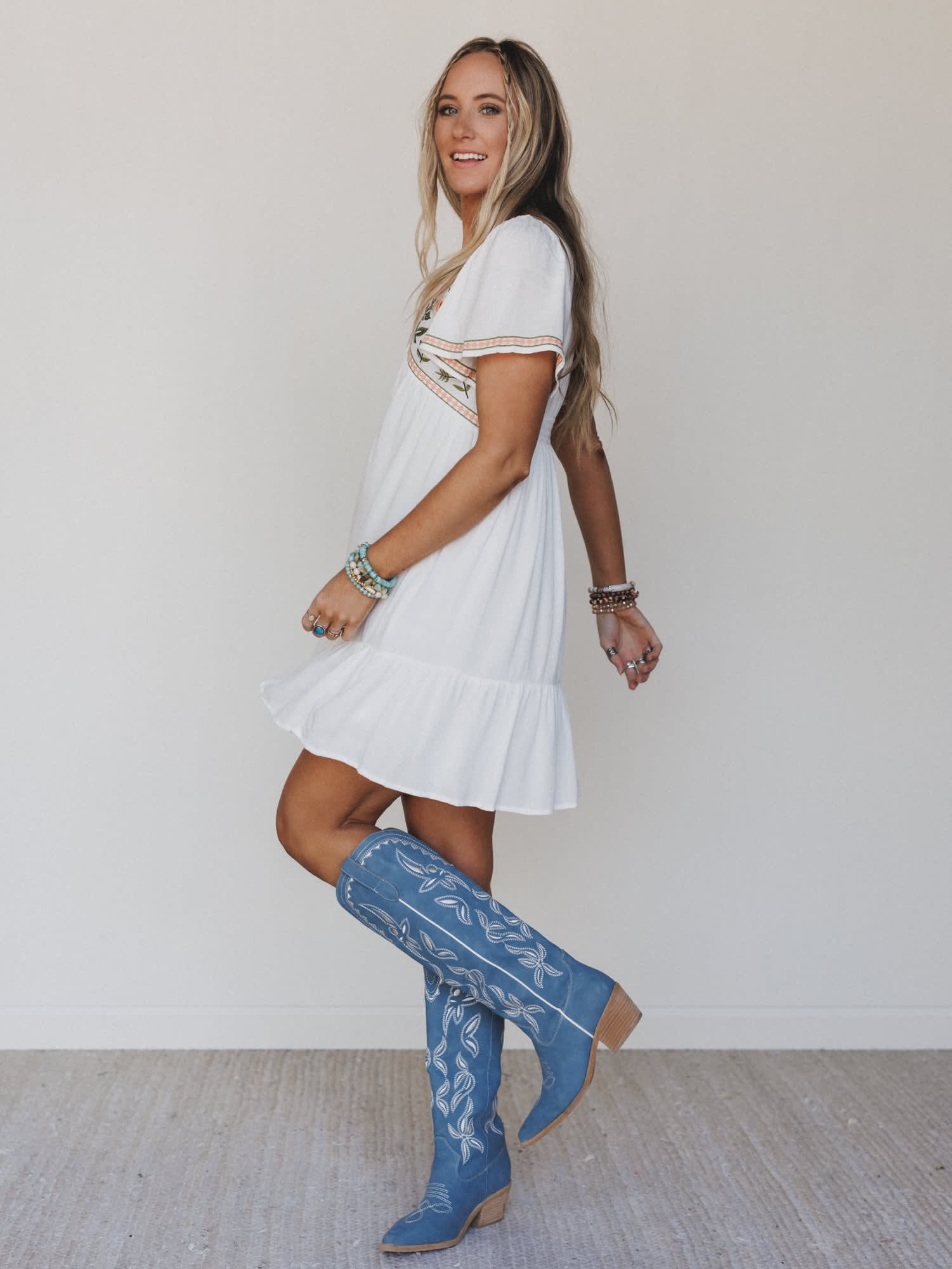 Magdaline Mini Dress - Women's Size M, White - Three Bird Nest Magdaline Mini Dress - Women's Size M, White - Three Bird Nest