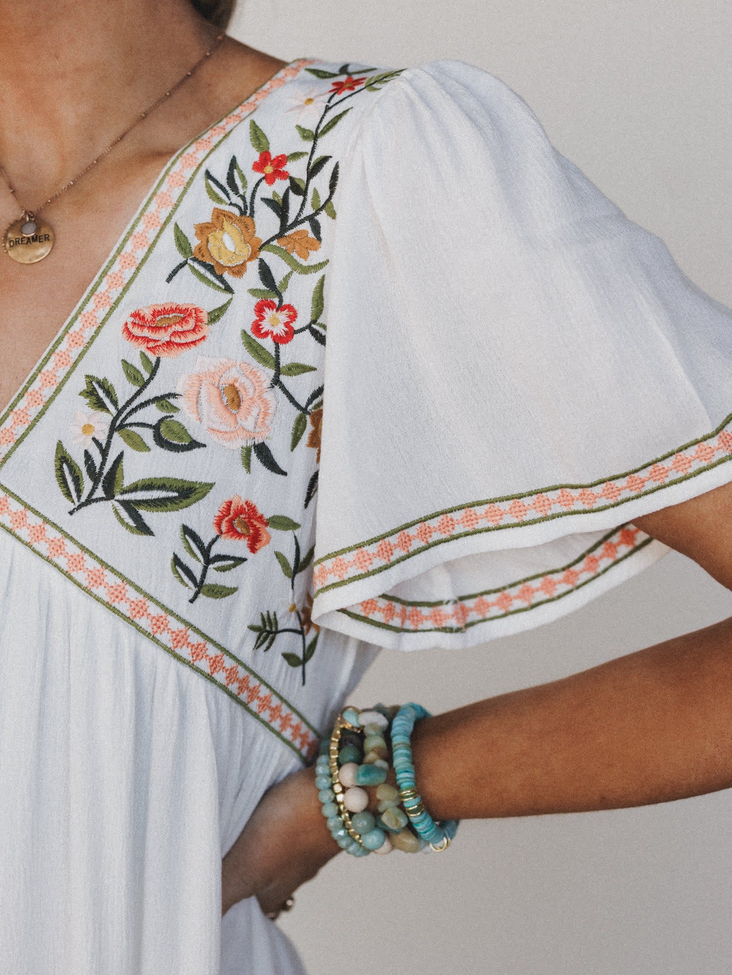 Magdaline Mini Dress - Women's Size M, White - Three Bird Nest Magdaline Mini Dress - Women's Size M, White - Three Bird Nest