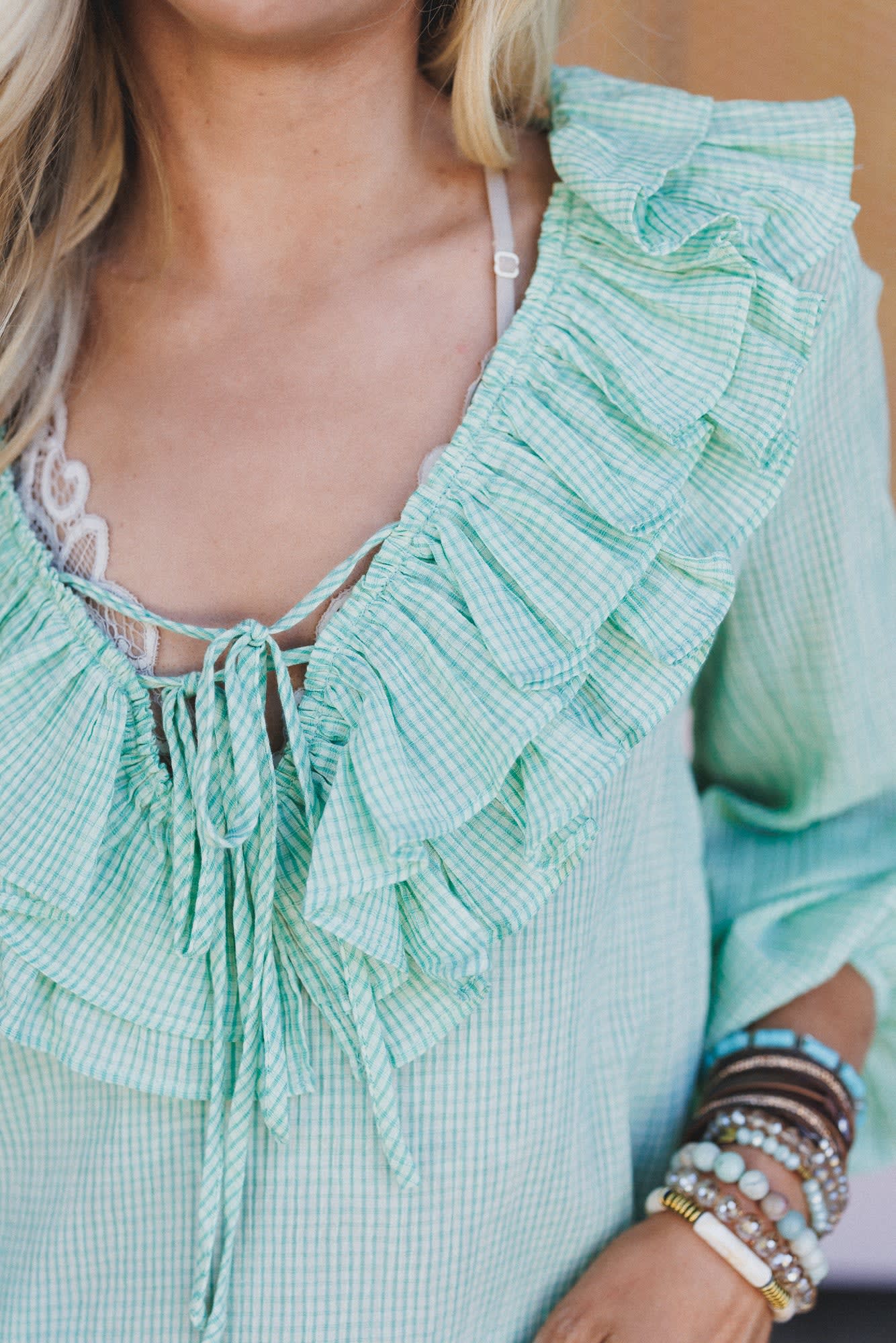 トップス Kitty frill blouse ANDMARY】Kitty frill blouse