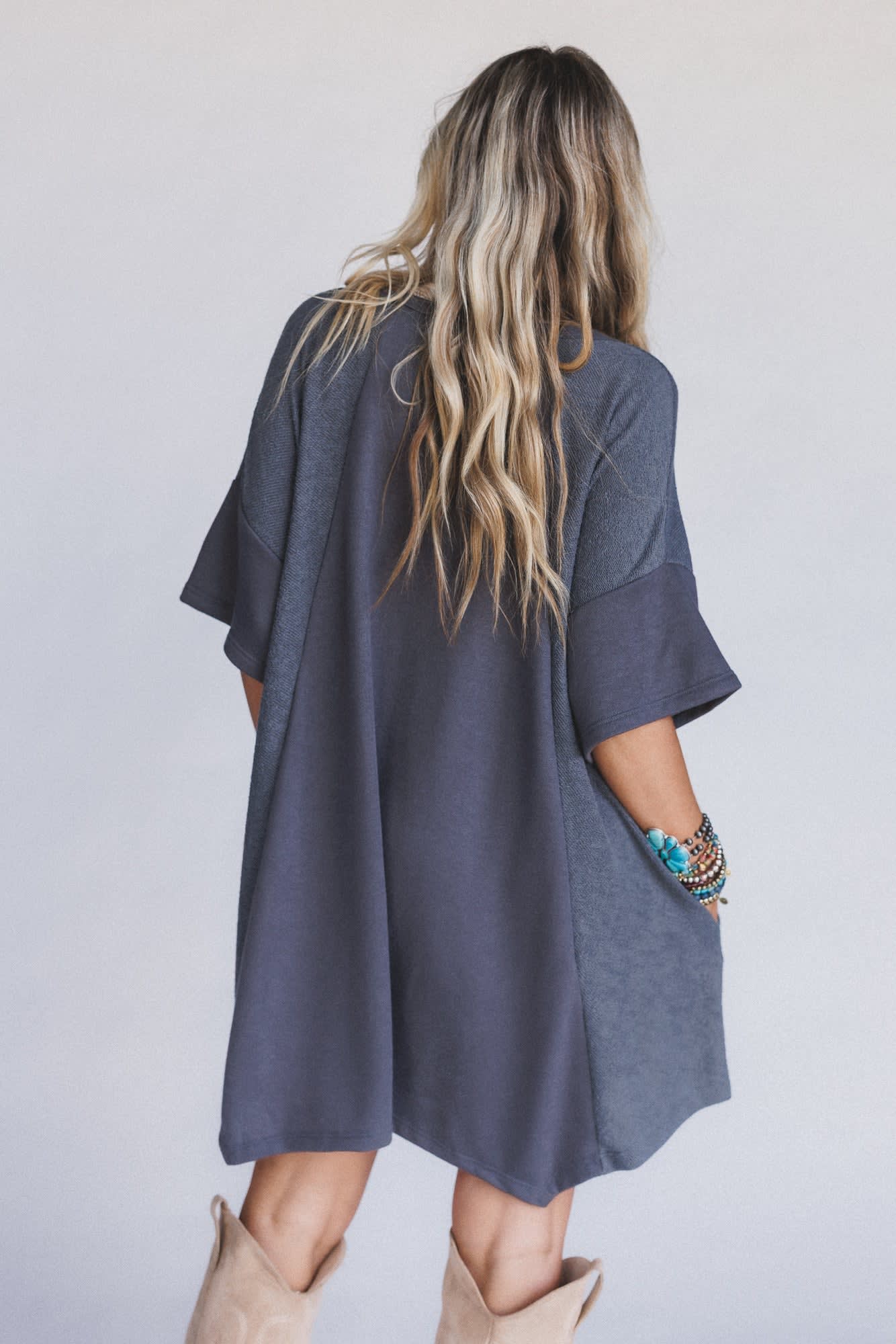 The Nest Meadowlight Tunic Dress - Charcoal CY Fashion The Nest Meadowlight Tunic Dress - Charcoal CY Fashion