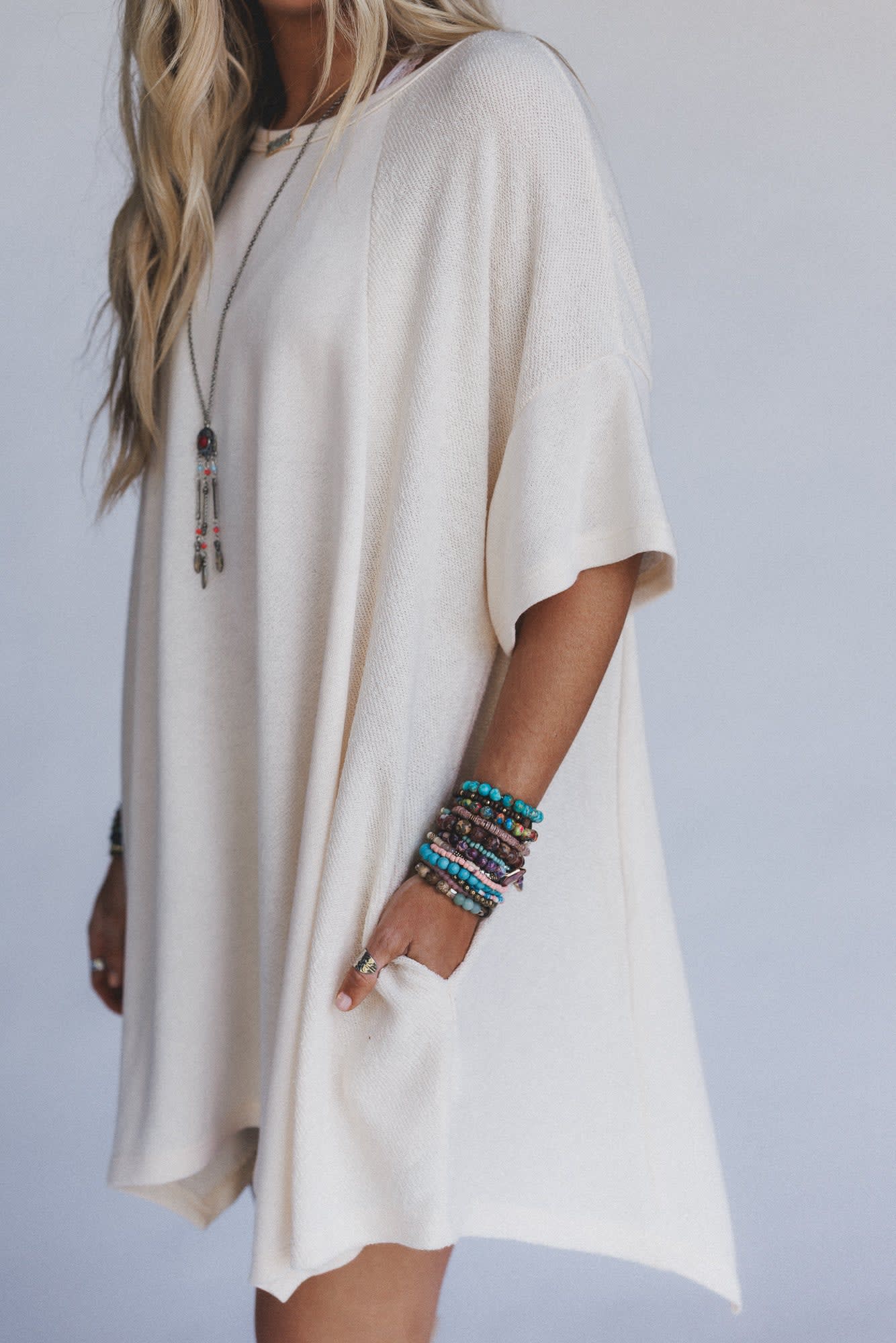 The Nest Meadowlight Tunic Dress - Women's Size M, Cream - Three Bird Nest The Nest Meadowlight Tunic Dress - Women's Size M, Cream - Three Bird Nest