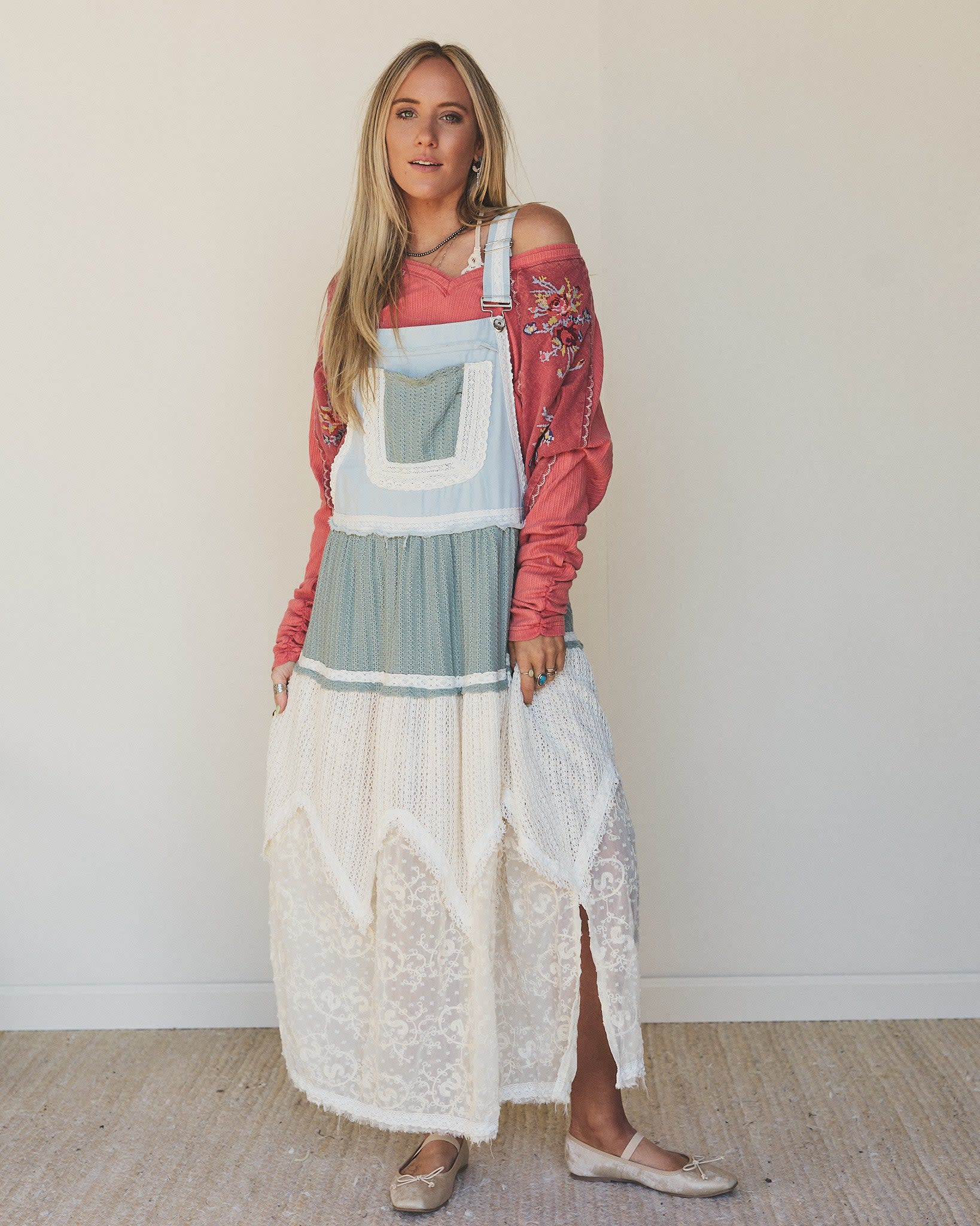 overall dress lace Overall Dress