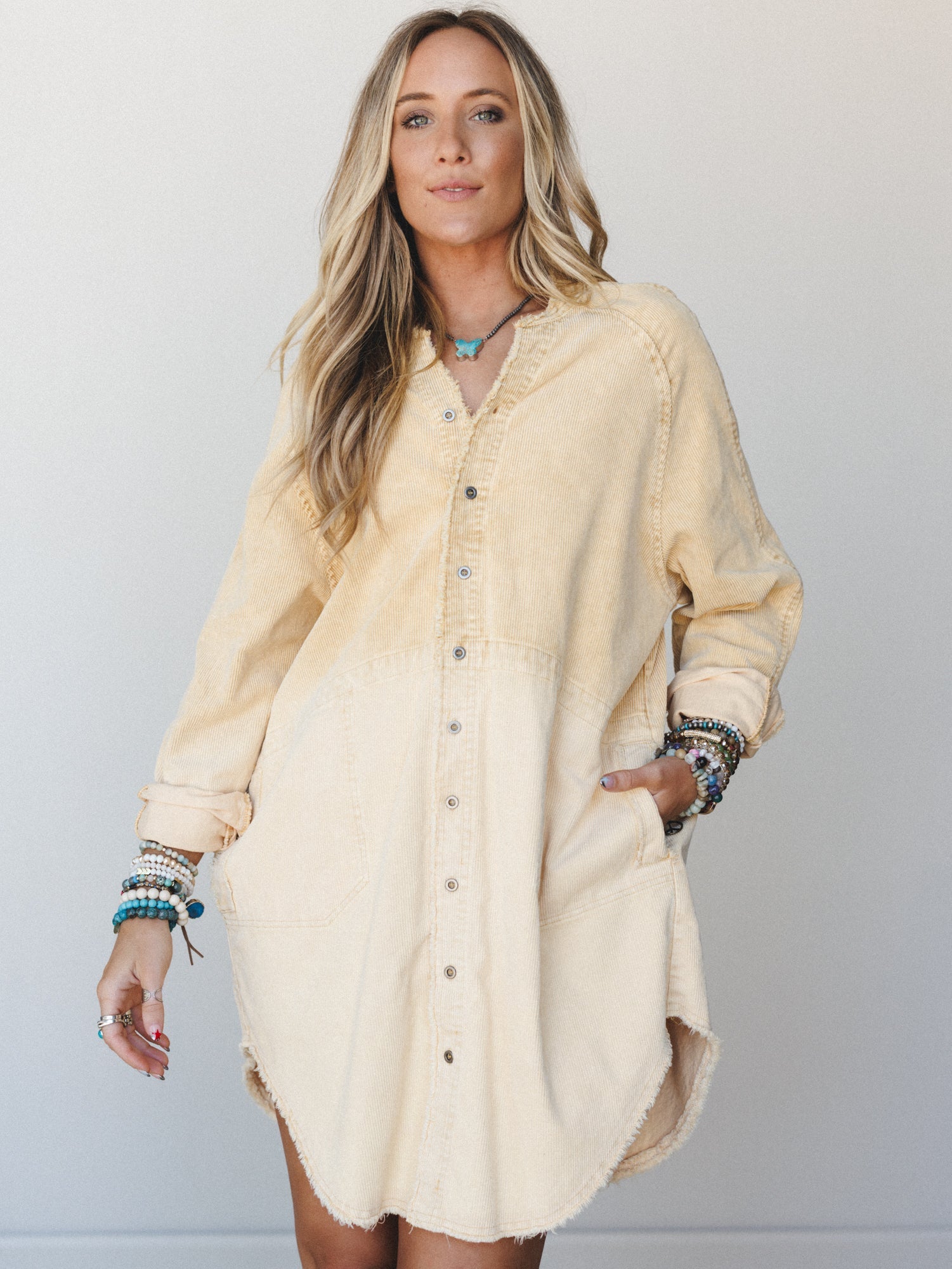 corduroy shirt dress Ecosunny for Women Khaki Buttoned Long Sleeve Shirt Dress Khaki S at Amazon Women's Clothing store Snap placket Talissa | Camel Pinwale Corduroy