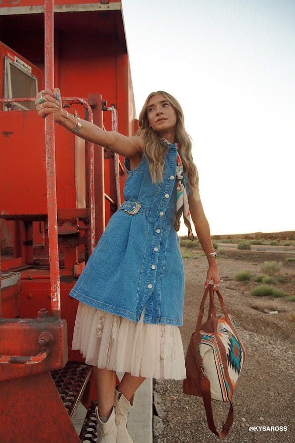 Alexandra Denim Dress — Three Bird Nest - Main Image