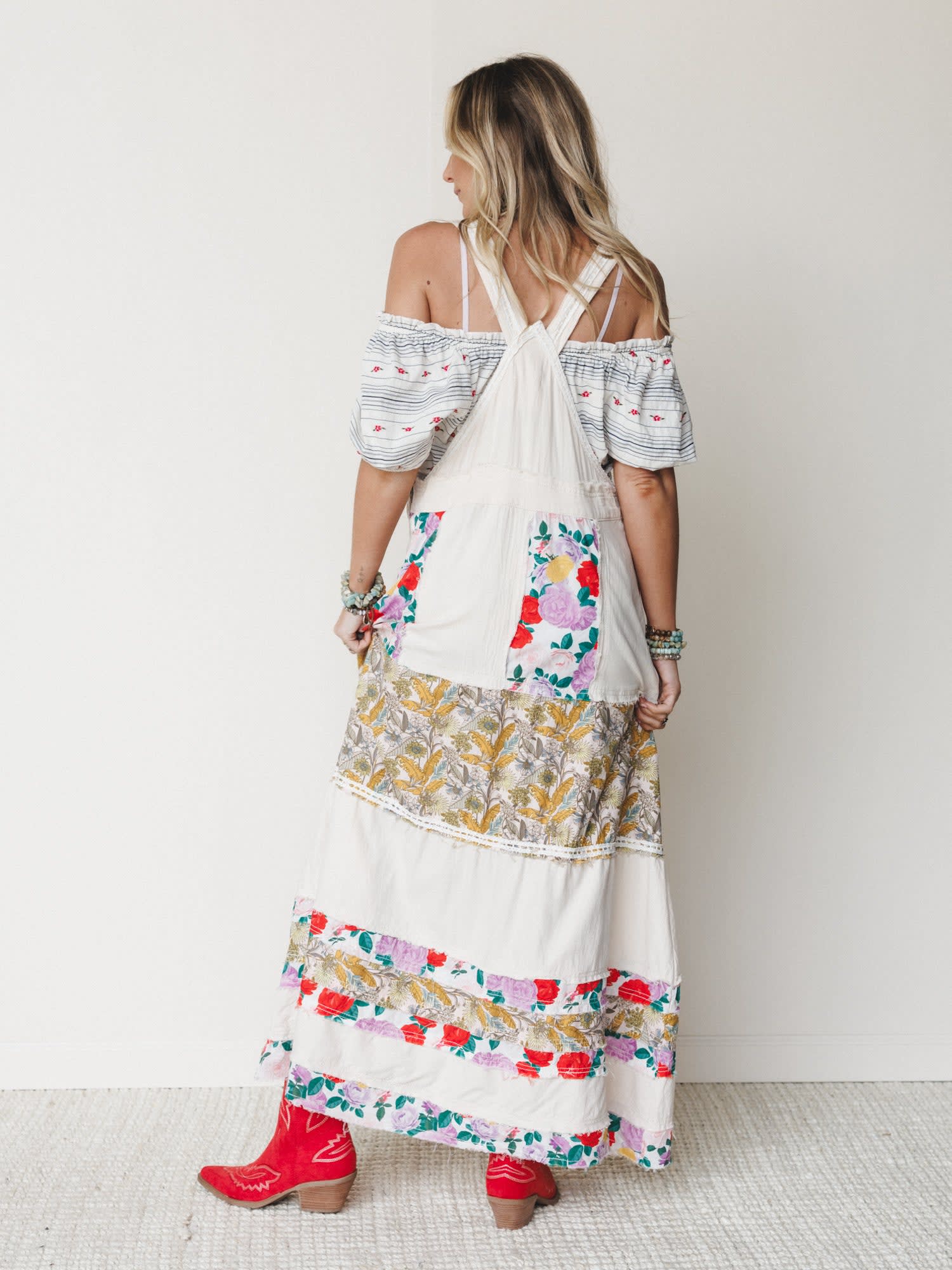 Sweetheart Charm Overalls Maxi Dress - Denim POL Clothing Sweetheart Charm Overalls Maxi Dress - Denim POL Clothing
