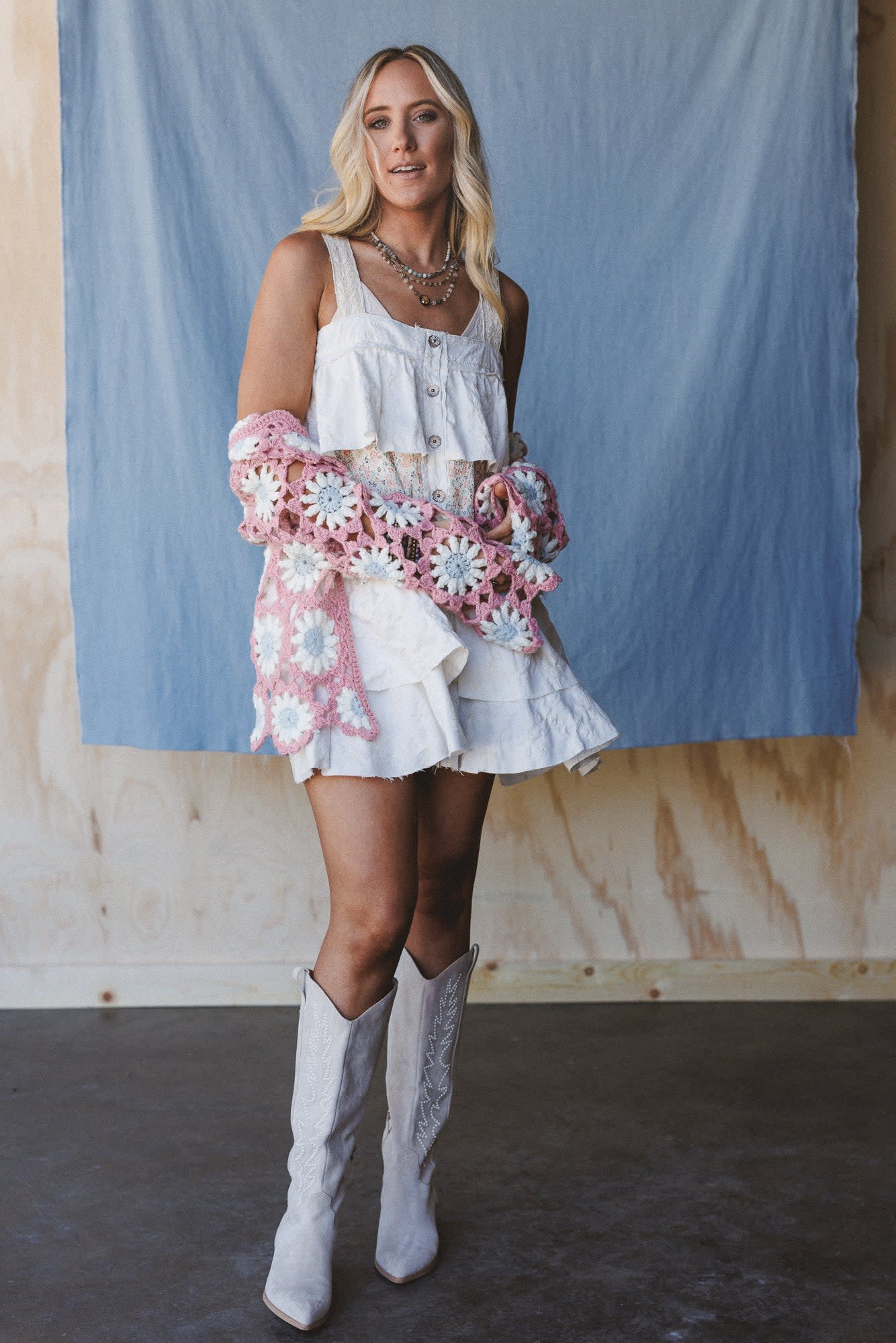 Desert Pearl Western Boots - Off White Miim Desert Pearl Western Boots - Off White Miim