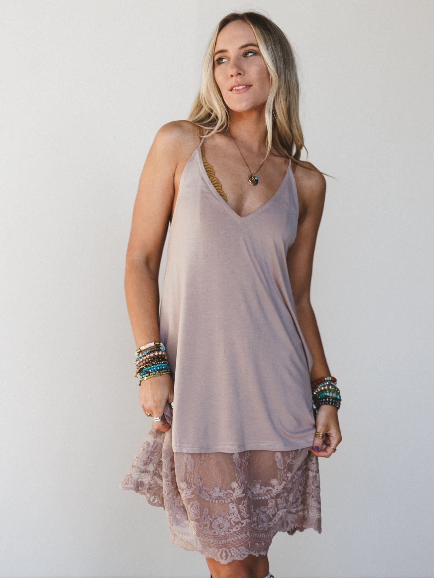 T Back Slip Dress Mocha T Back Slip Dress Mocha