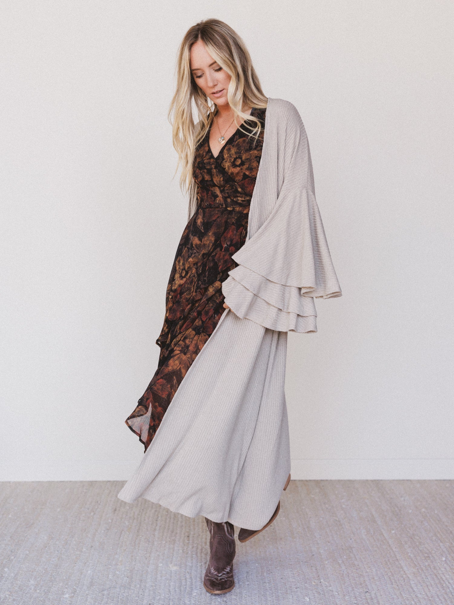 beige cardigan for dress Zimmer inspired Sailor Cardigan from Jenni Kayne is reimagined with a modern sensibility The Nest Radiant Ruffles Duster