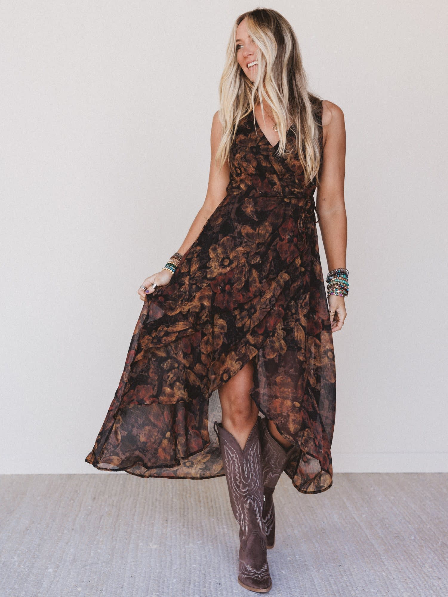 Jocelyn Wrap Dress - Black Cozy Co Jocelyn Wrap Dress - Black Cozy Co