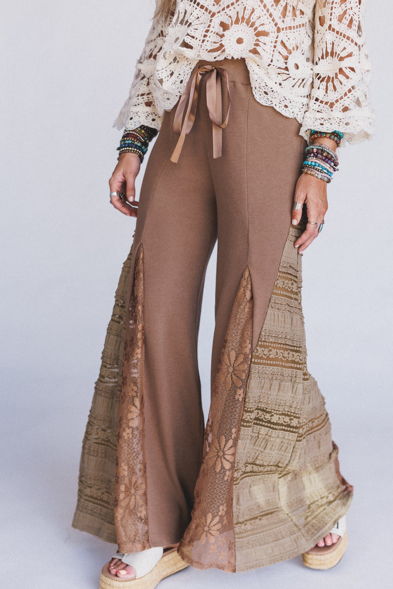 Sequoia Lace Wide Leg Pants — Three Bird Nest