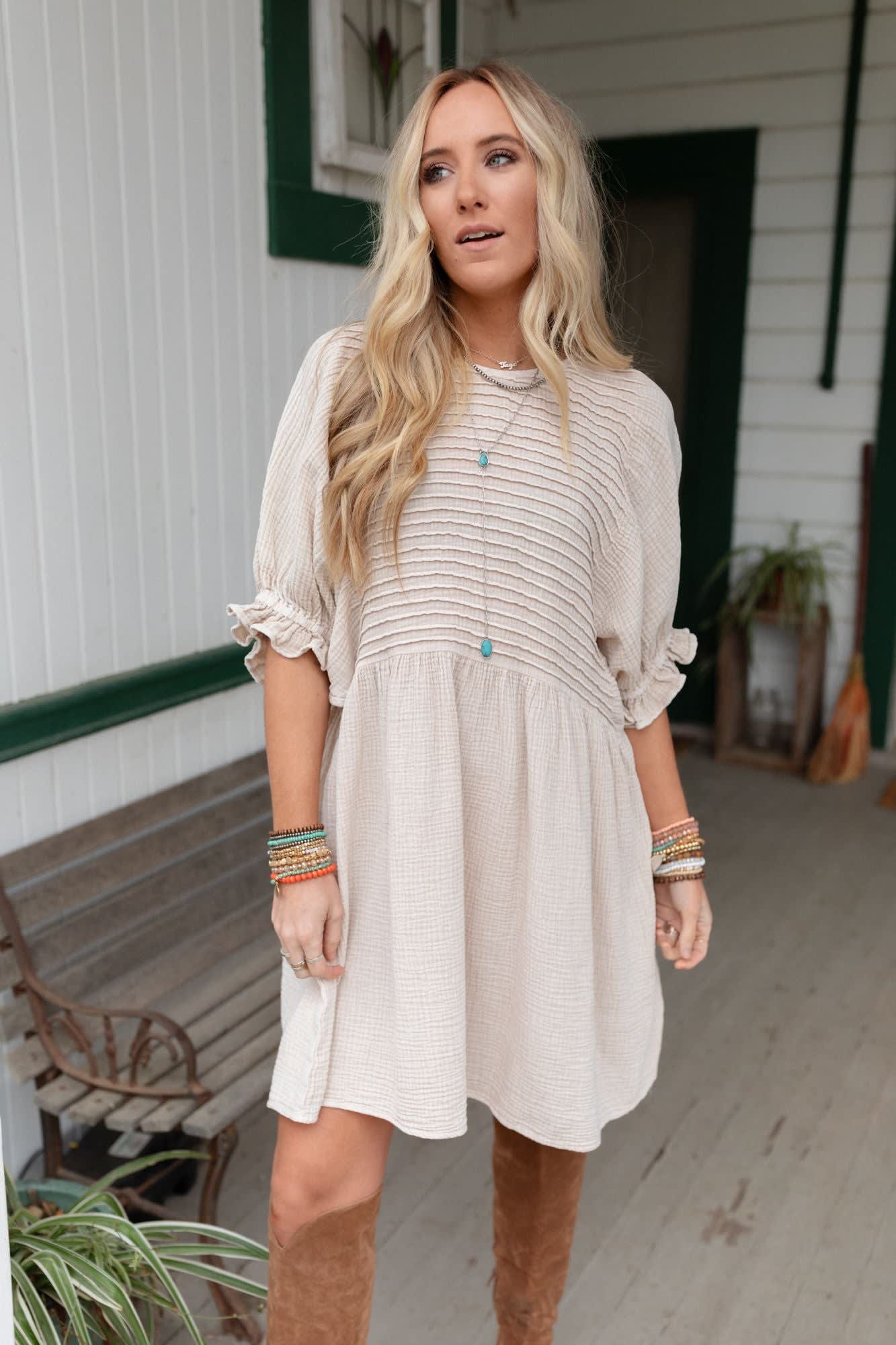 quinn puff sleeve mini dress Quinn Puff Sleeve Mini Dress - Women's Size M