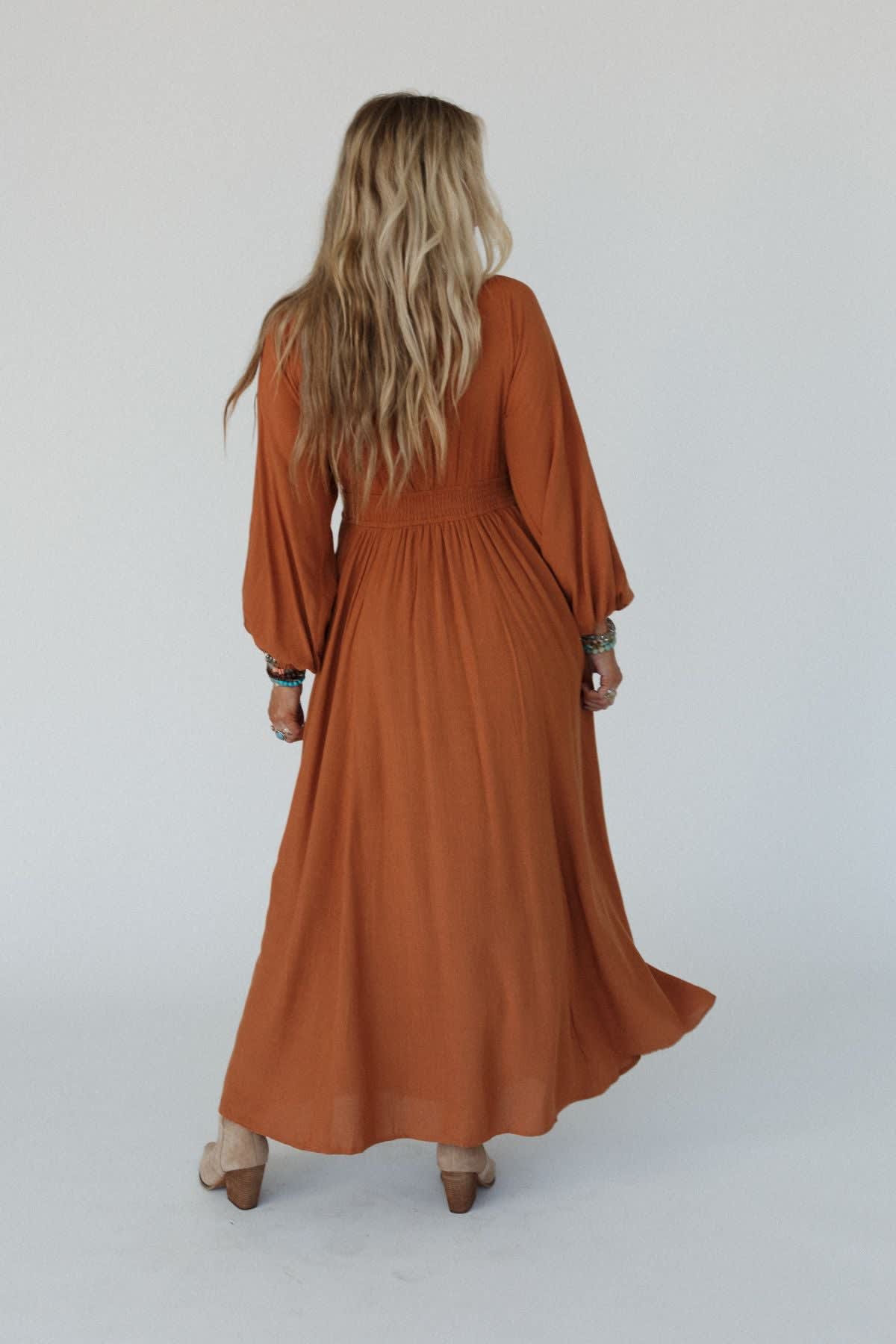 Wila Maxi Dress - Women's Size M, Camel - Three Bird Nest Wila Maxi Dress - Women's Size M, Camel - Three Bird Nest