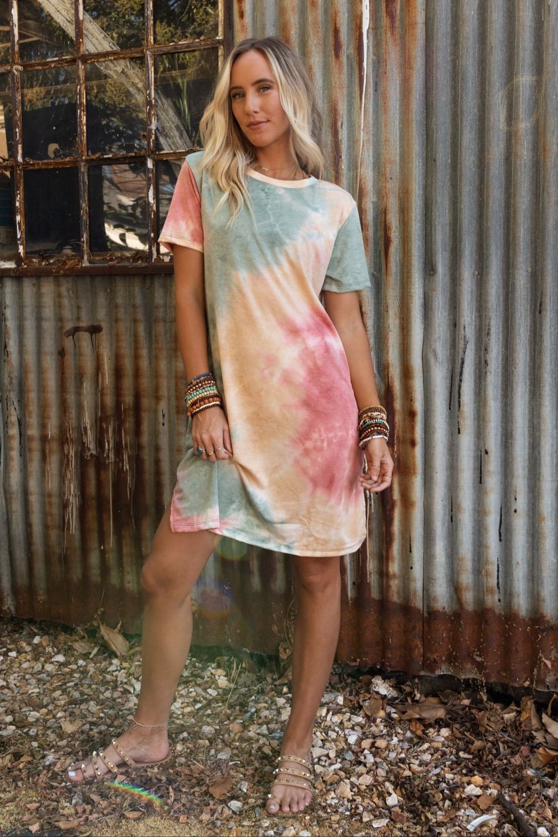 The Nest On The Daily Oversized Slit Tee Dress - Women's Size S - Three Bird Nest The Nest On The Daily Oversized Slit Tee Dress - Women's Size S - Three Bird Nest