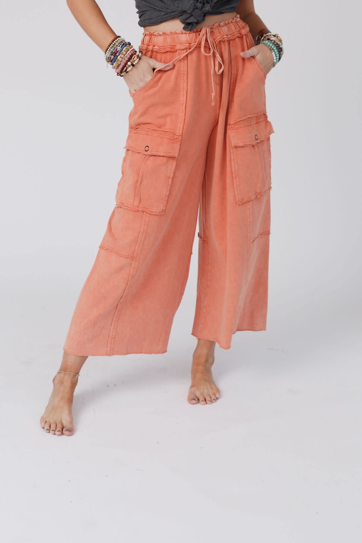 Game On Cargo Wide Leg Pant — Three Bird Nest