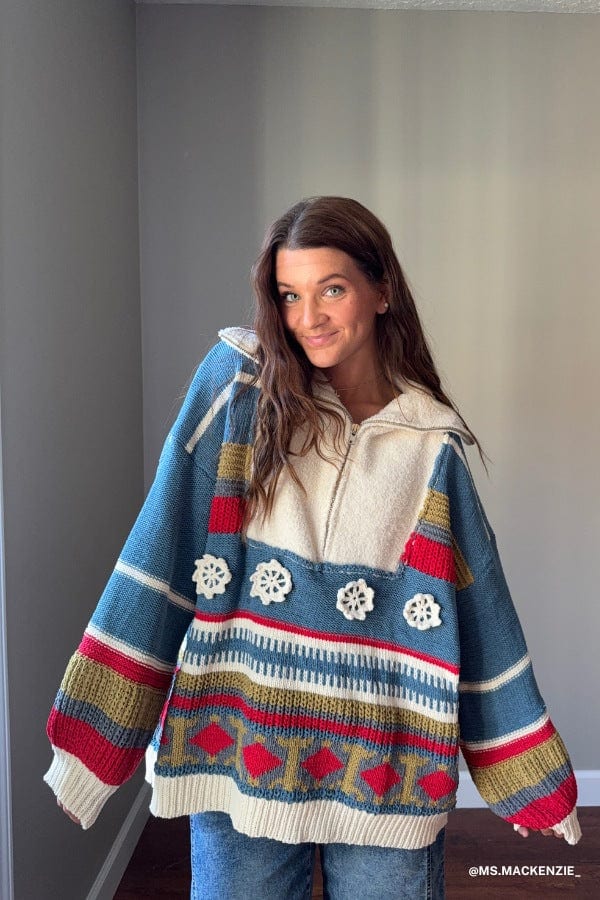 Opal Patterned Pullover — Three Bird Nest