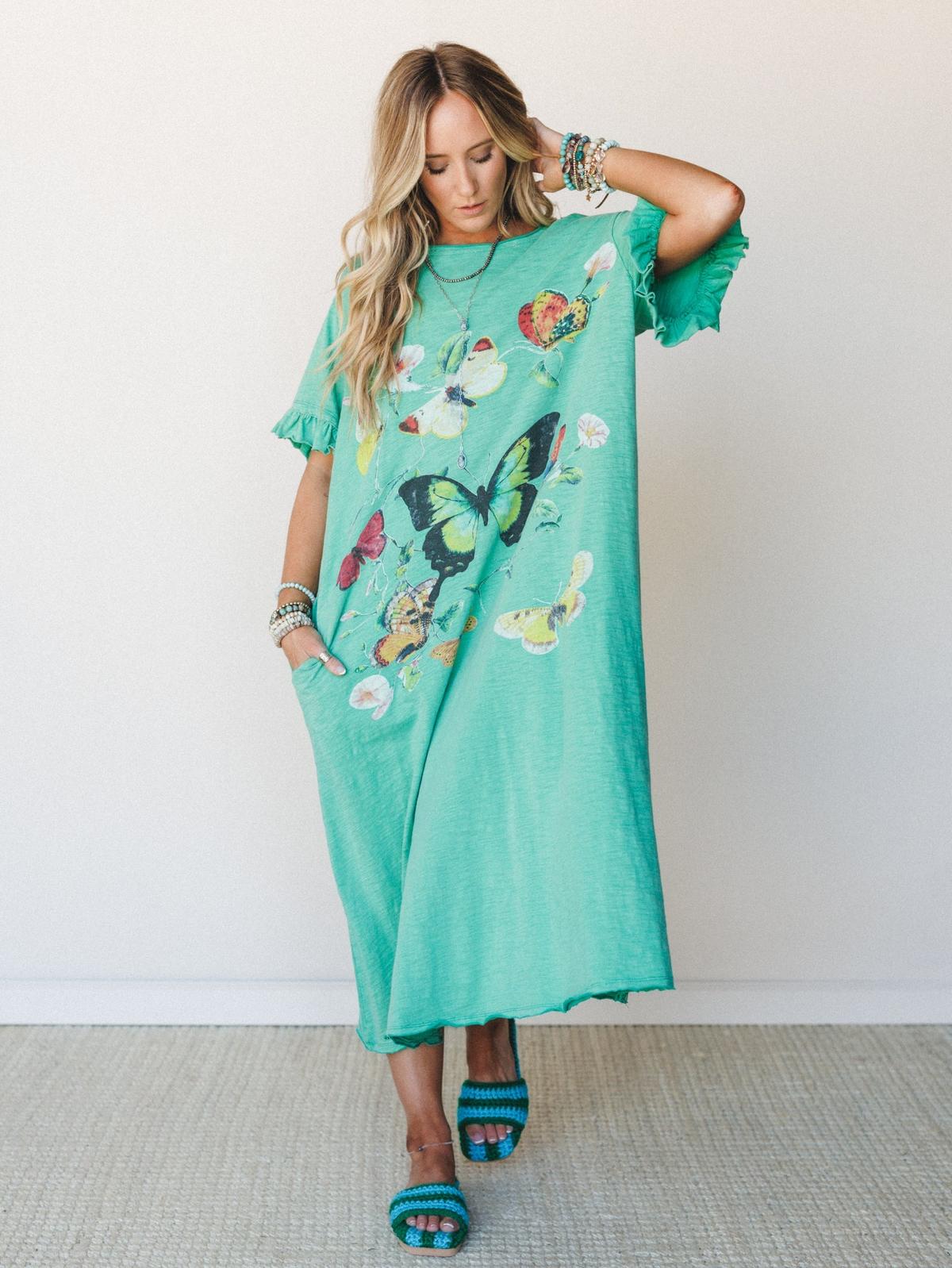 long hippie dresses Boho Frill Dress | Summer Maxi Dress | Green Blue and Yellow Dress | off the Shoulder Dress | Pregnancy | Festival | Bohemian Float through summer like a bohemian goddess in our Hippie Boho Maxi Silk Dress Bohemian Dresses & Skirts -