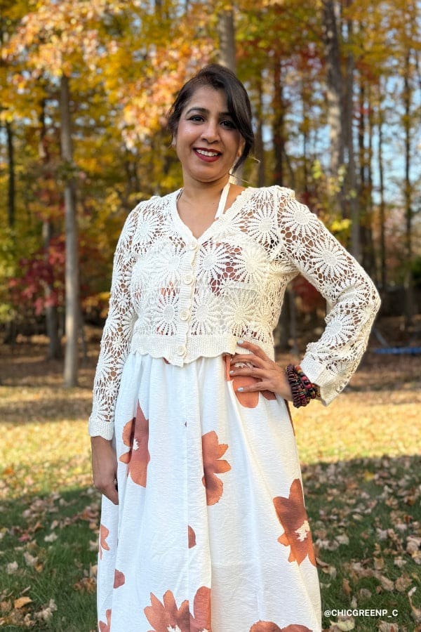 Ipanema Flower Crochet Cardigan — Three Bird Nest