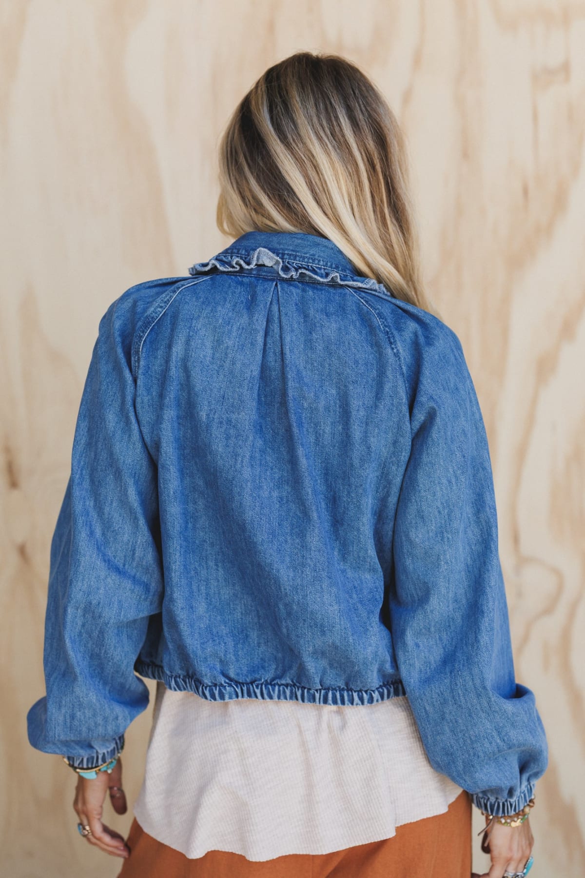 Ruffles And Thrills Denim Jacket - Denim – Listicle