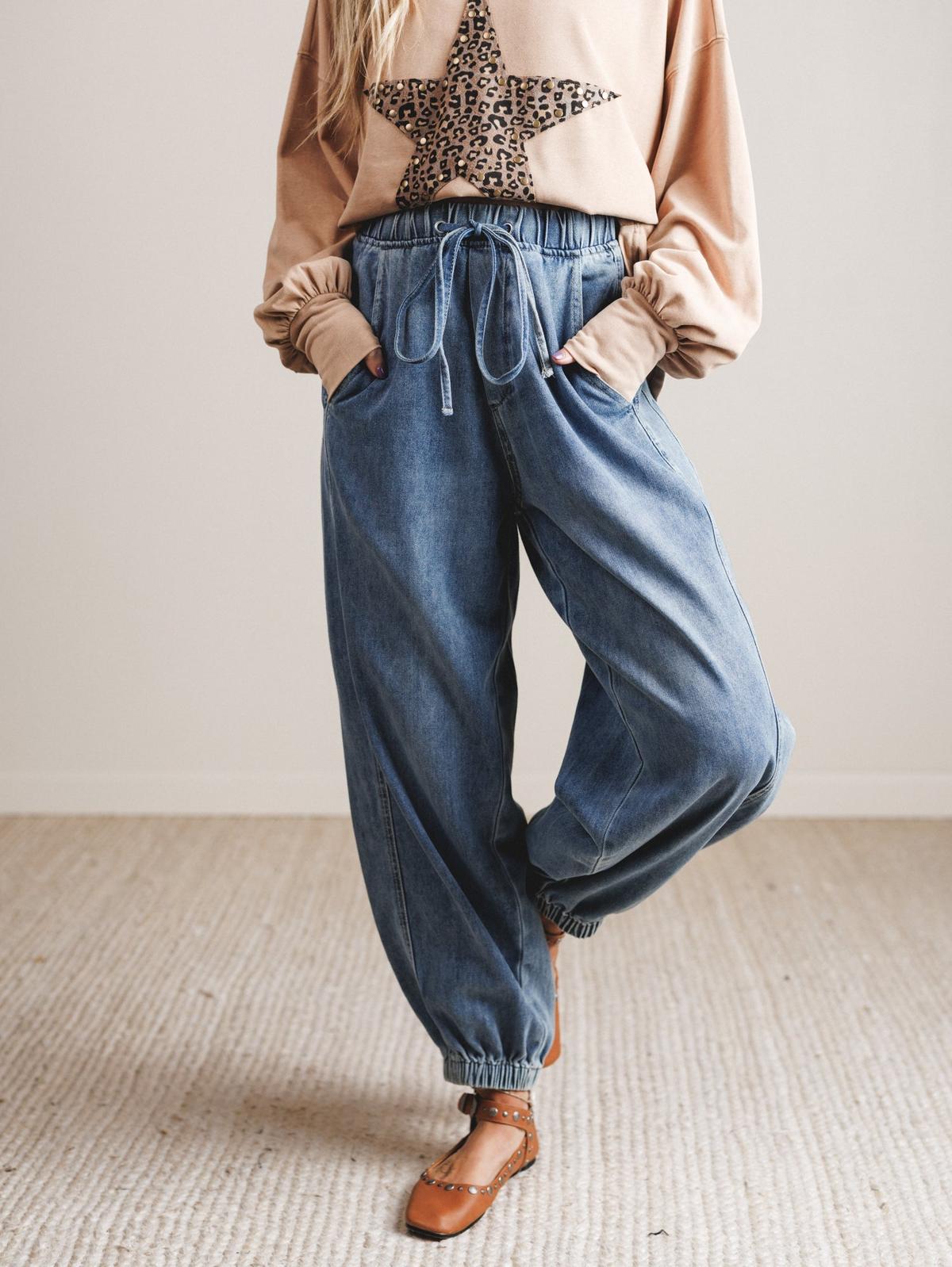 Cove Drifter Jogger Pants - Denim – Aaron and Amber