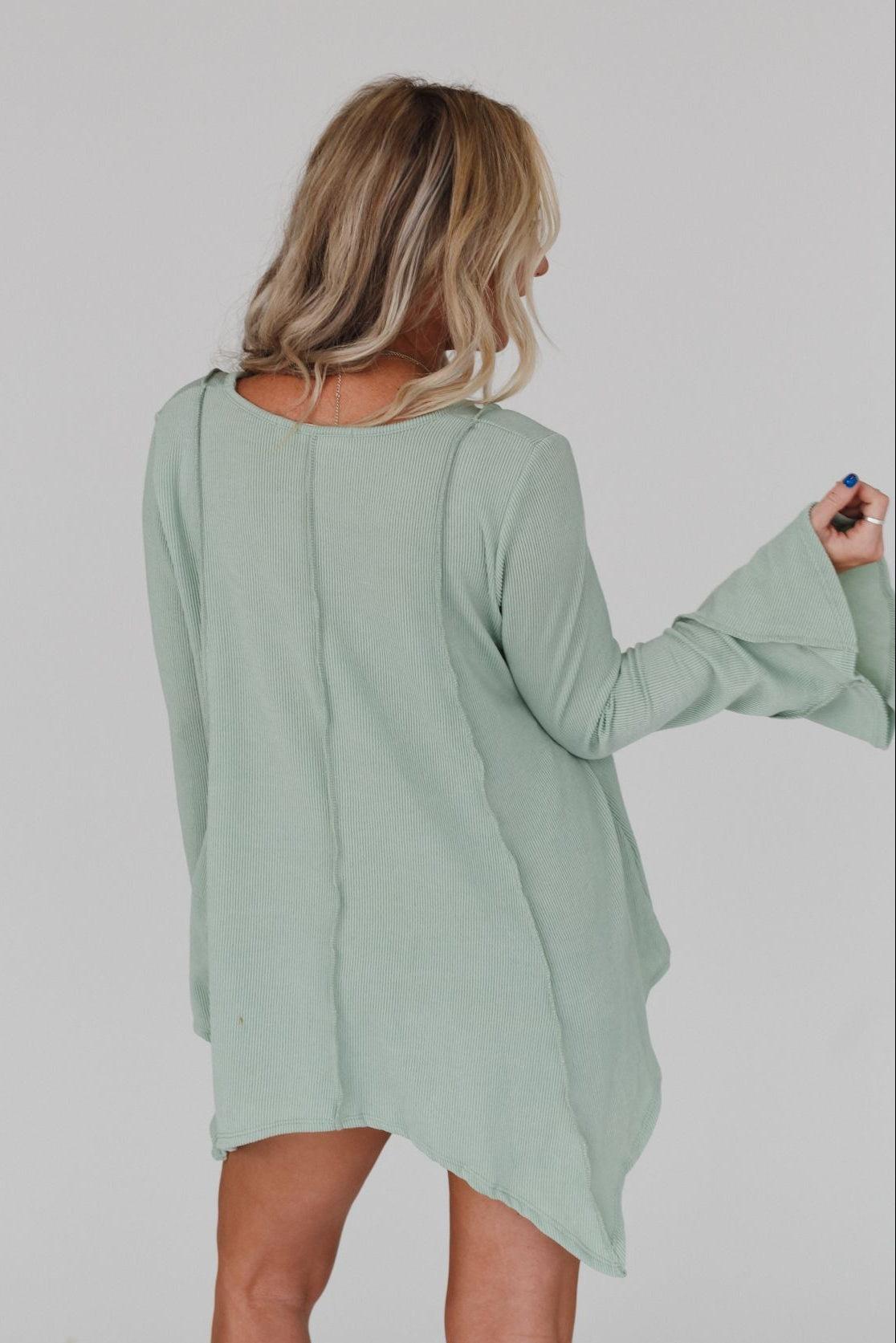 Golden Hour Long Bell Sleeve Top – Three Bird Nest