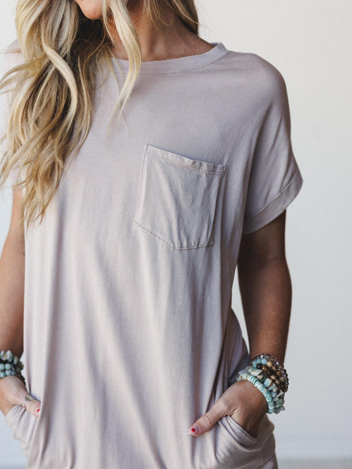 Tee It Up Maxi Tee Dress - Ash Mocha – Zenana