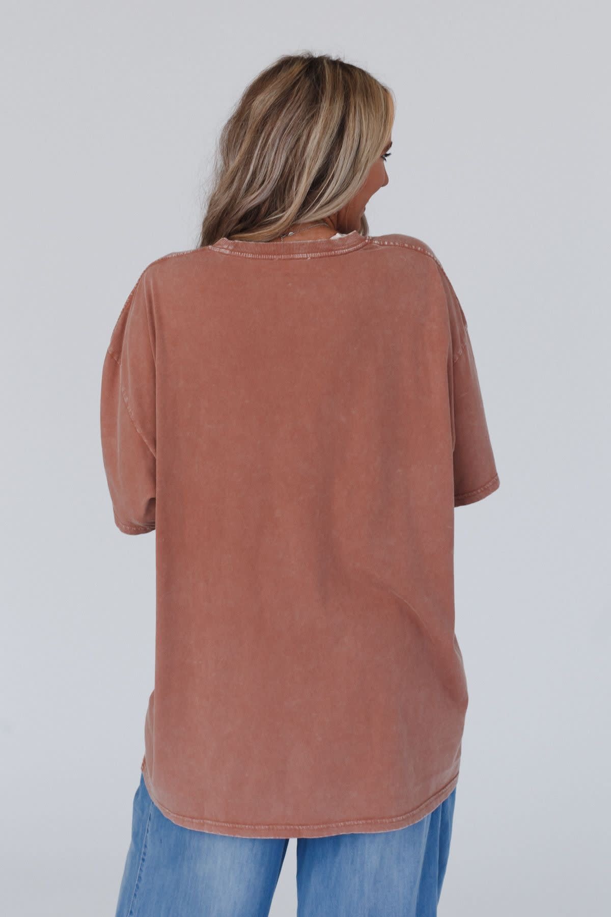 Jude Oversized Peace Sign Graphic Tee — Three Bird Nest